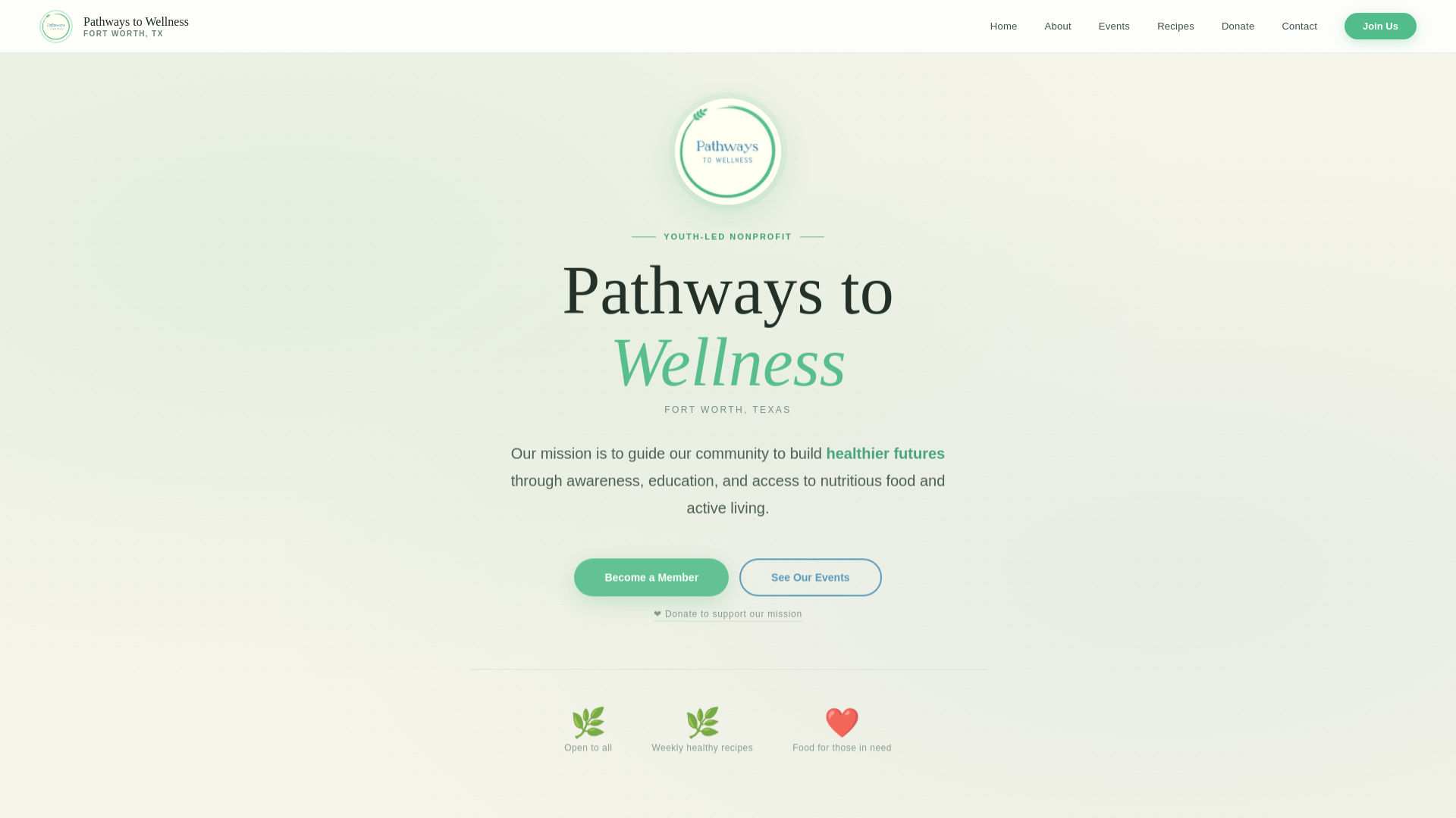 website screenshot of https://pathway-to-wellness-nonprofit.pages.dev/