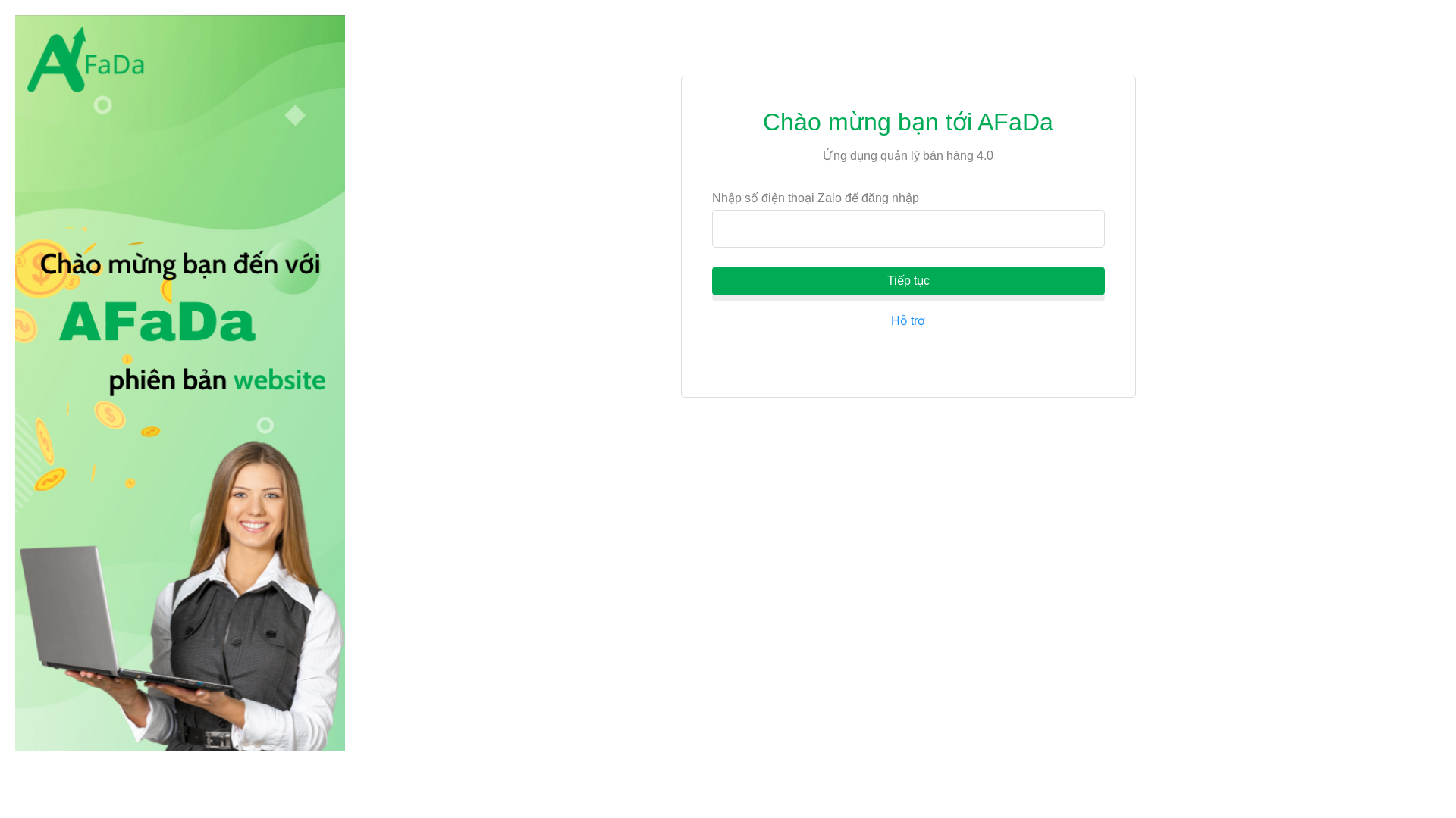 website screenshot of https://afada.pages.dev/