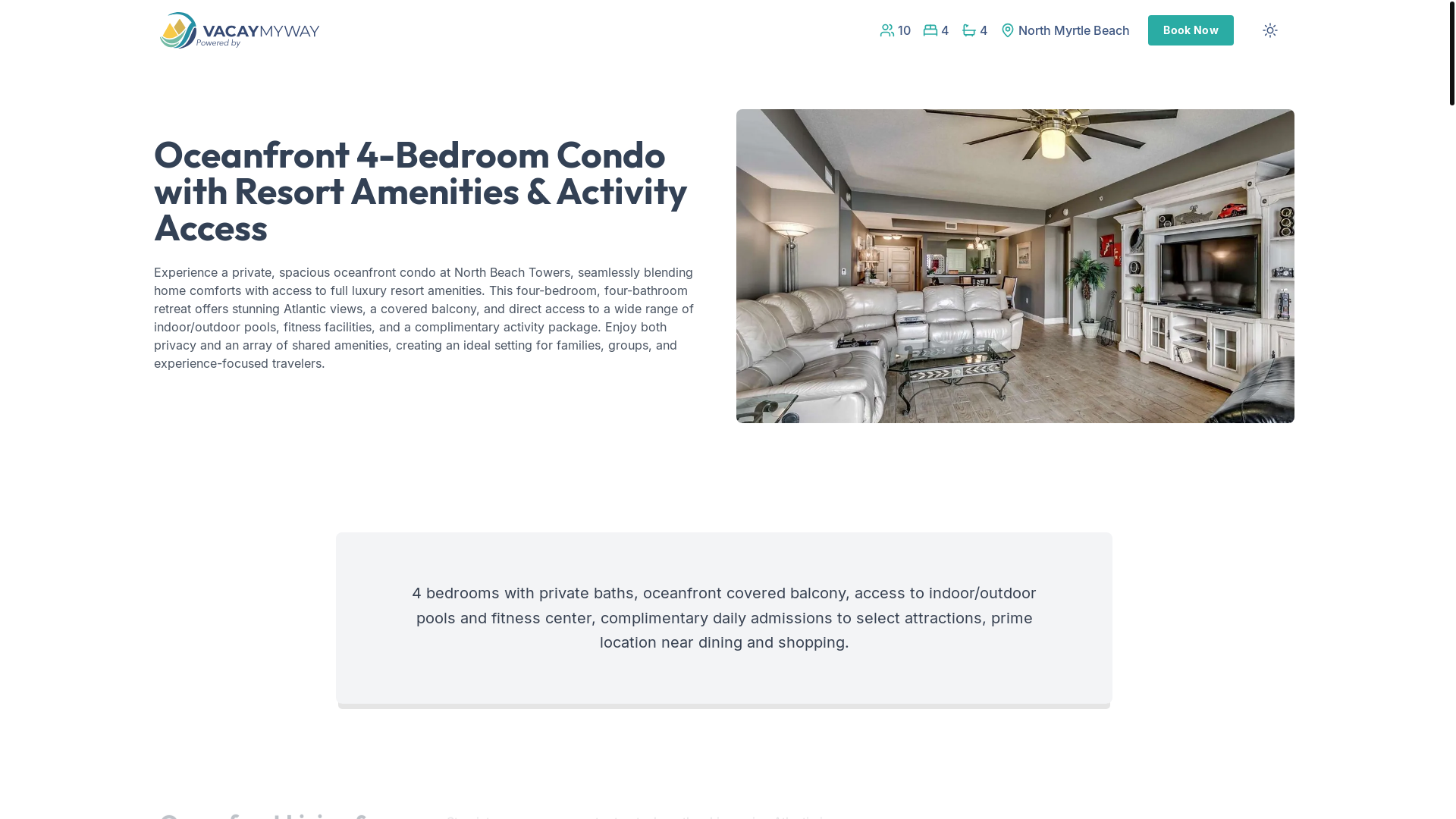 website screenshot of https://palmharmony.estate/
