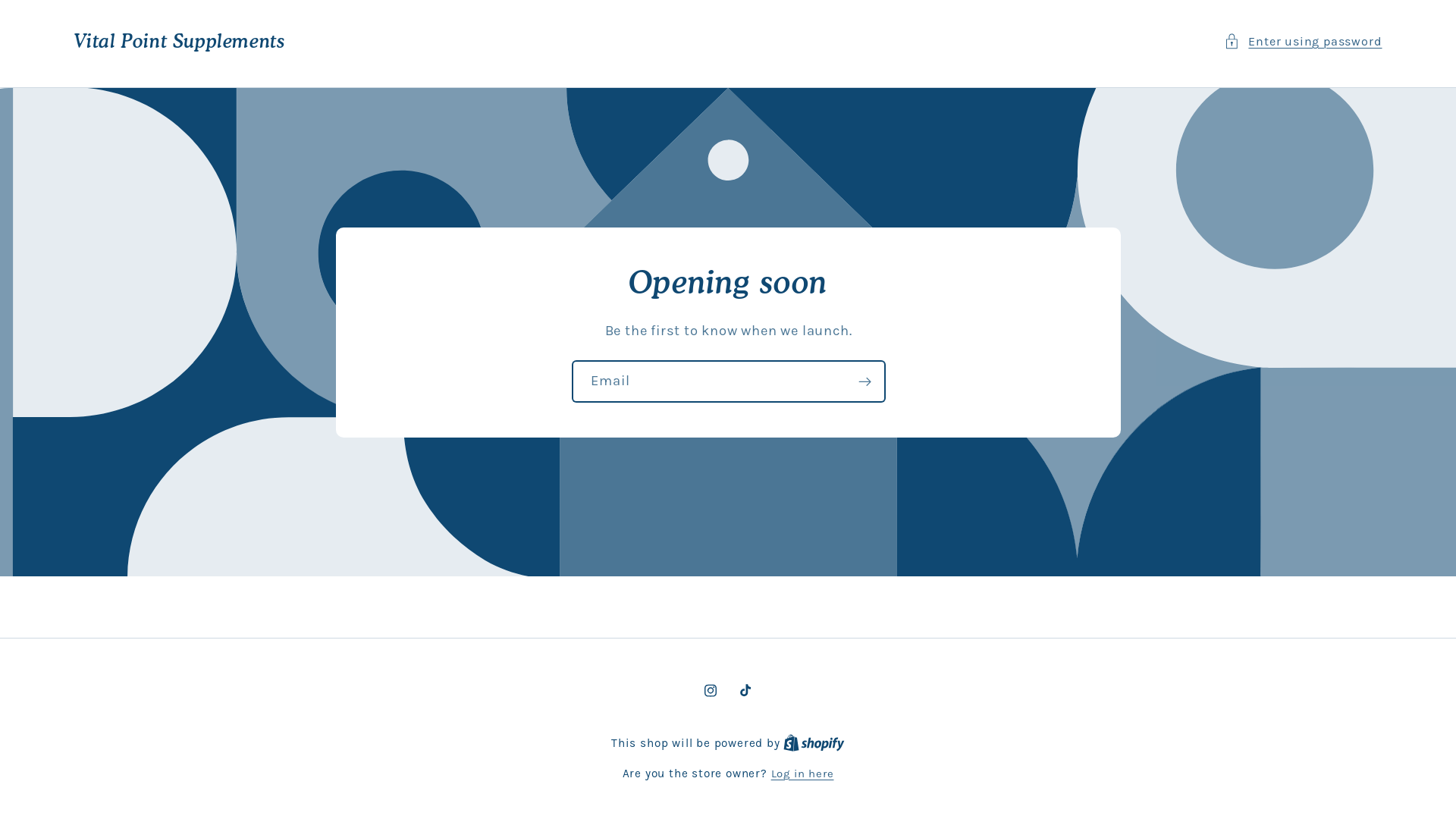 website screenshot of https://vitalpointsupplements.com/