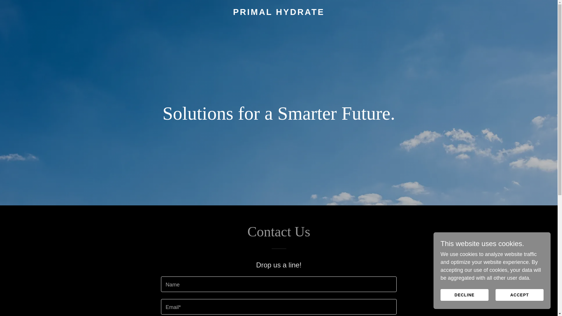 website screenshot of https://primalhydrate.co/