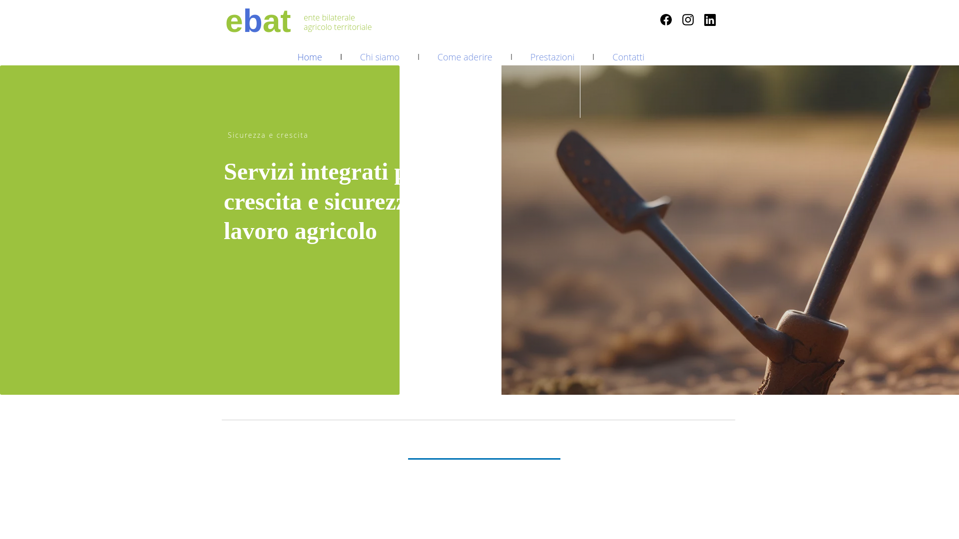 website screenshot of https://ebatagrigento.it