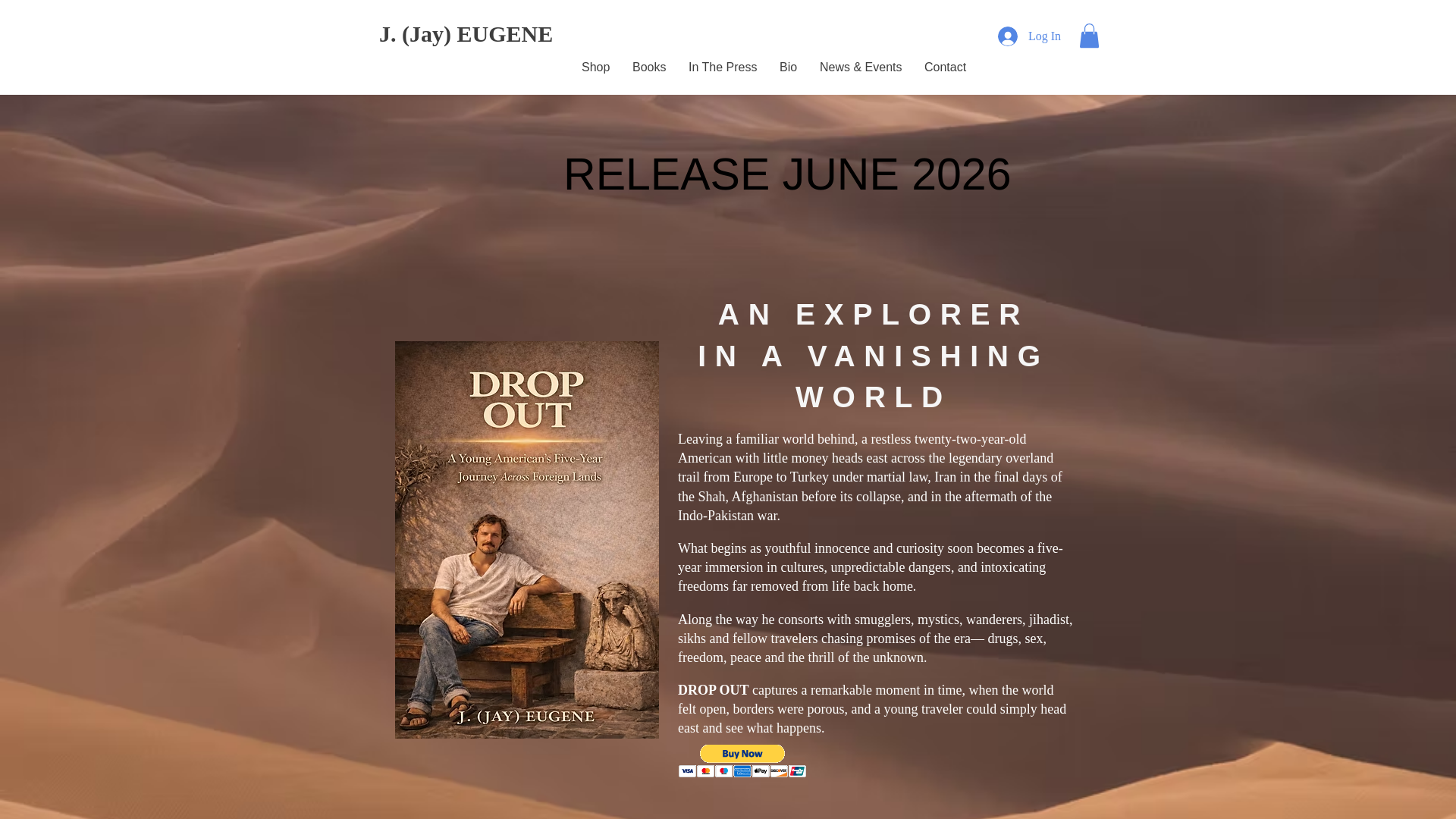 website screenshot of https://dropout-press.com/