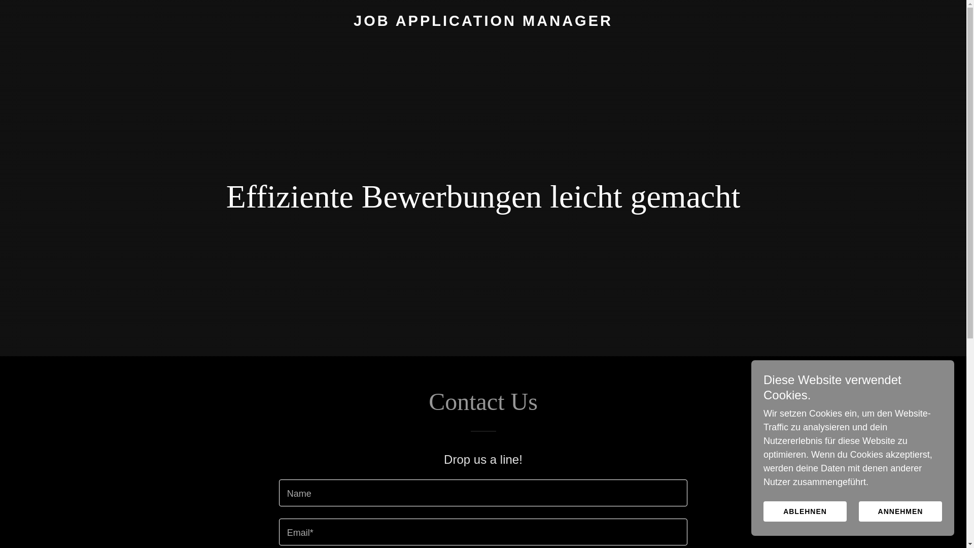 website screenshot of https://jobapplicationmanager.app/