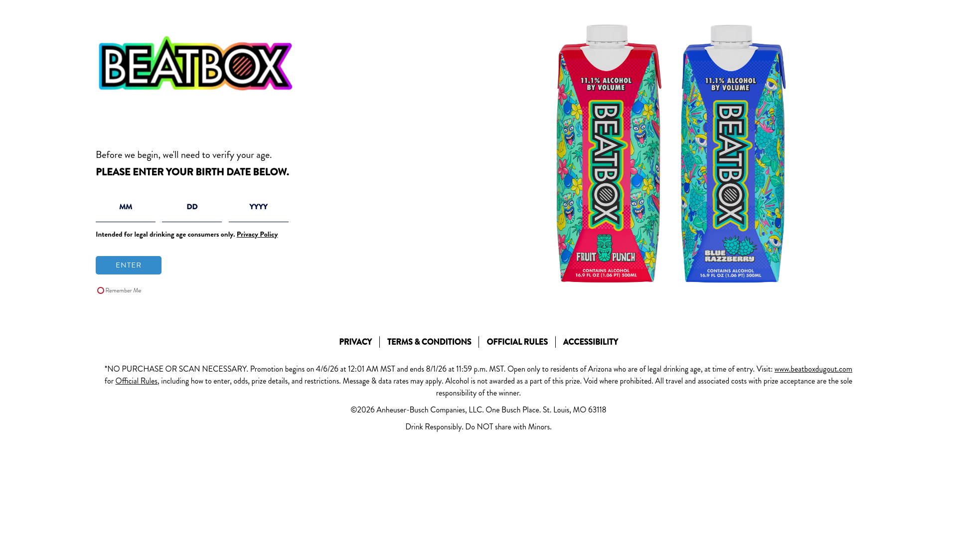 website screenshot of https://beatboxdugout.com/