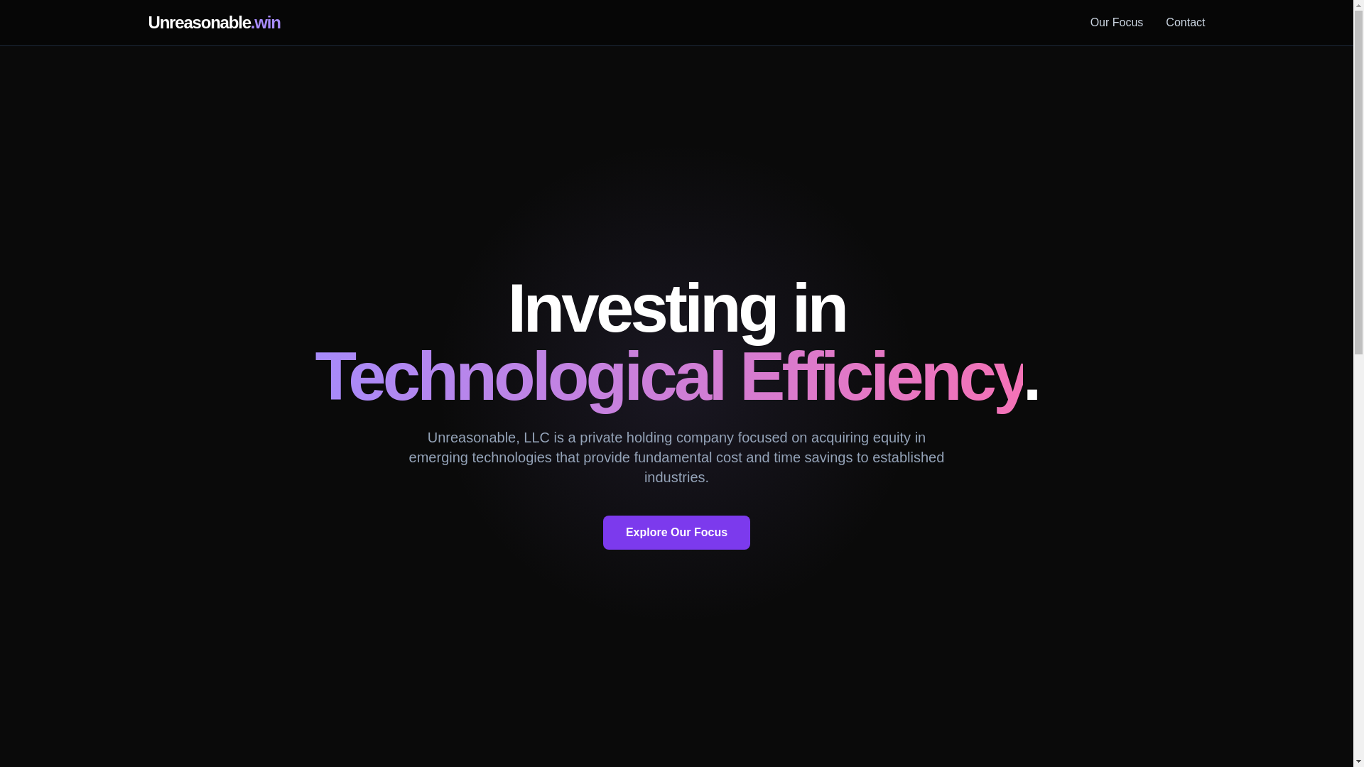 website screenshot of https://unreasonable.pages.dev/