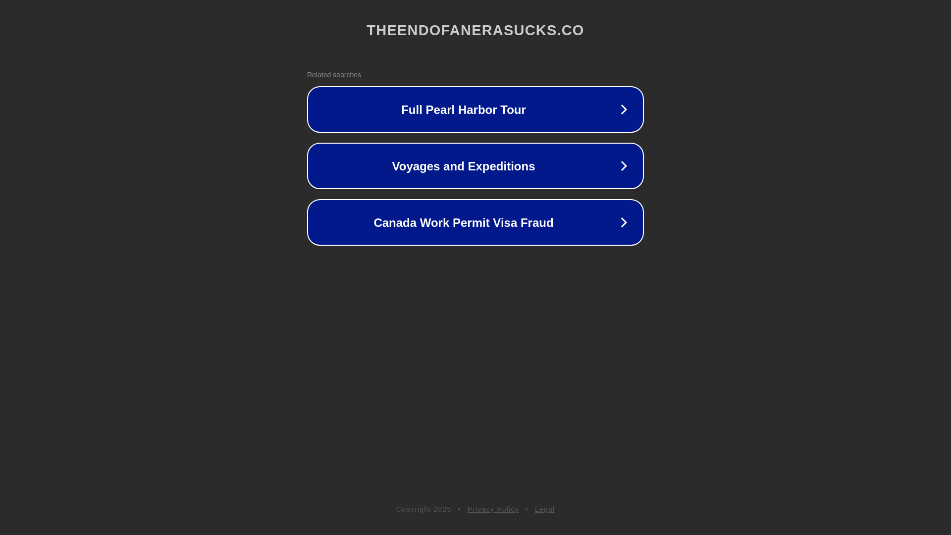 website screenshot of https://theendofanerasucks.co/
