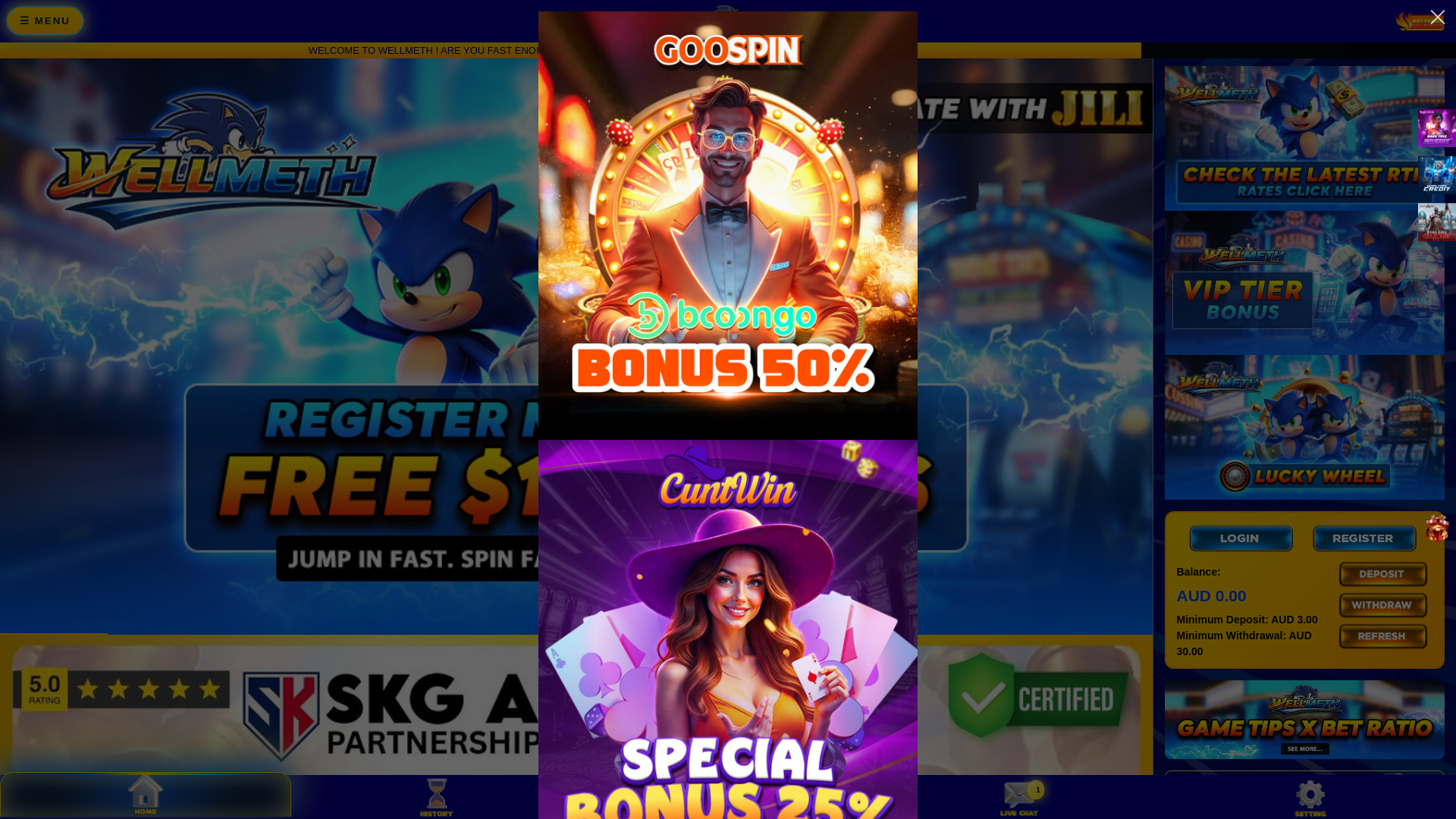 website screenshot of https://wellmeth.fit