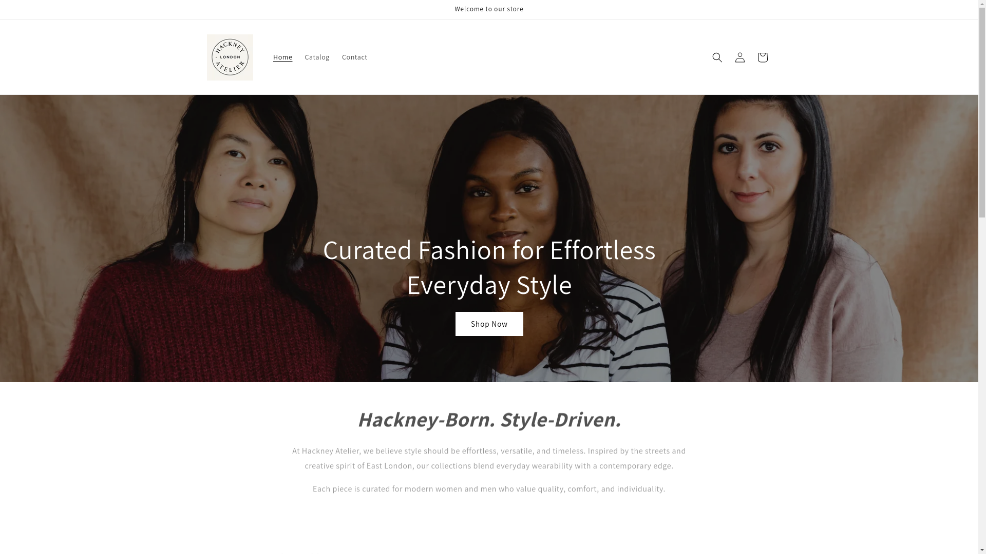 website screenshot of https://hackney-atelier.co.uk/
