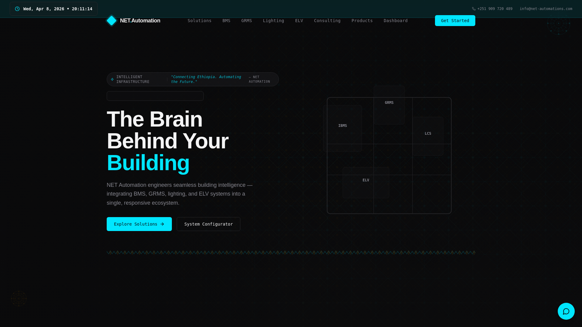website screenshot of https://net-automations.com/