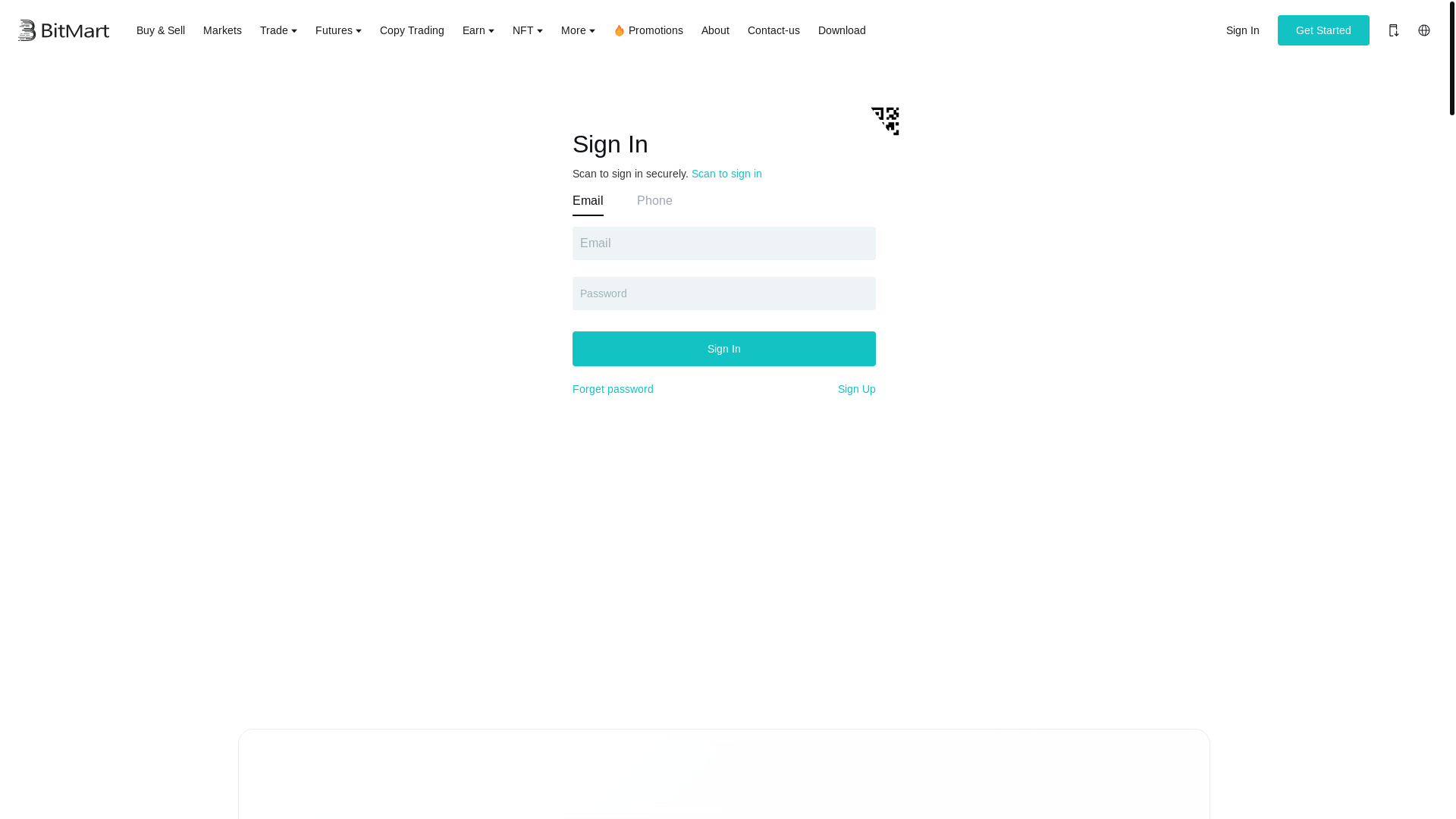 website screenshot of https://bitmart-inloggen.com/