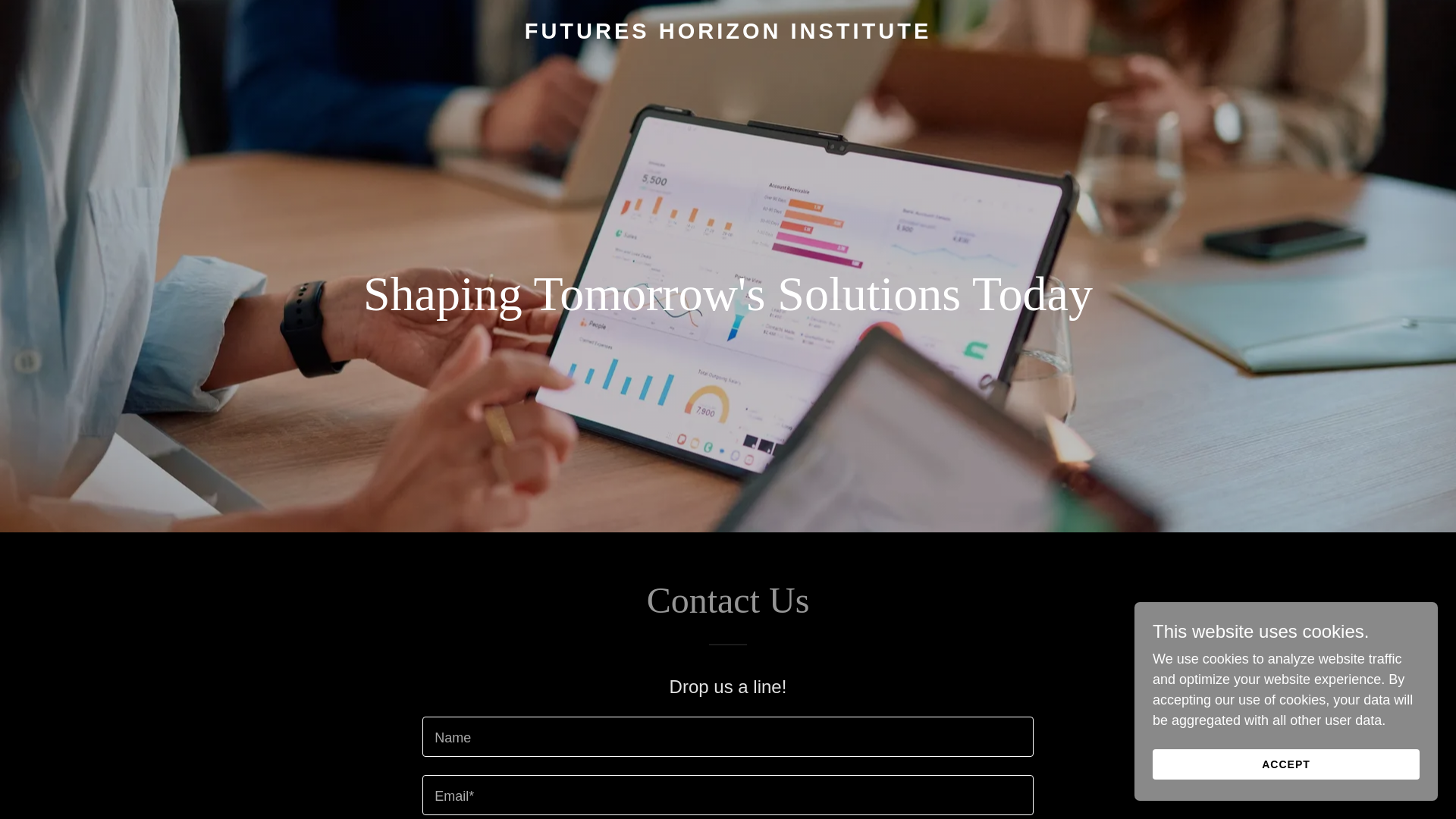 website screenshot of https://futureshorizoninstitute.com/