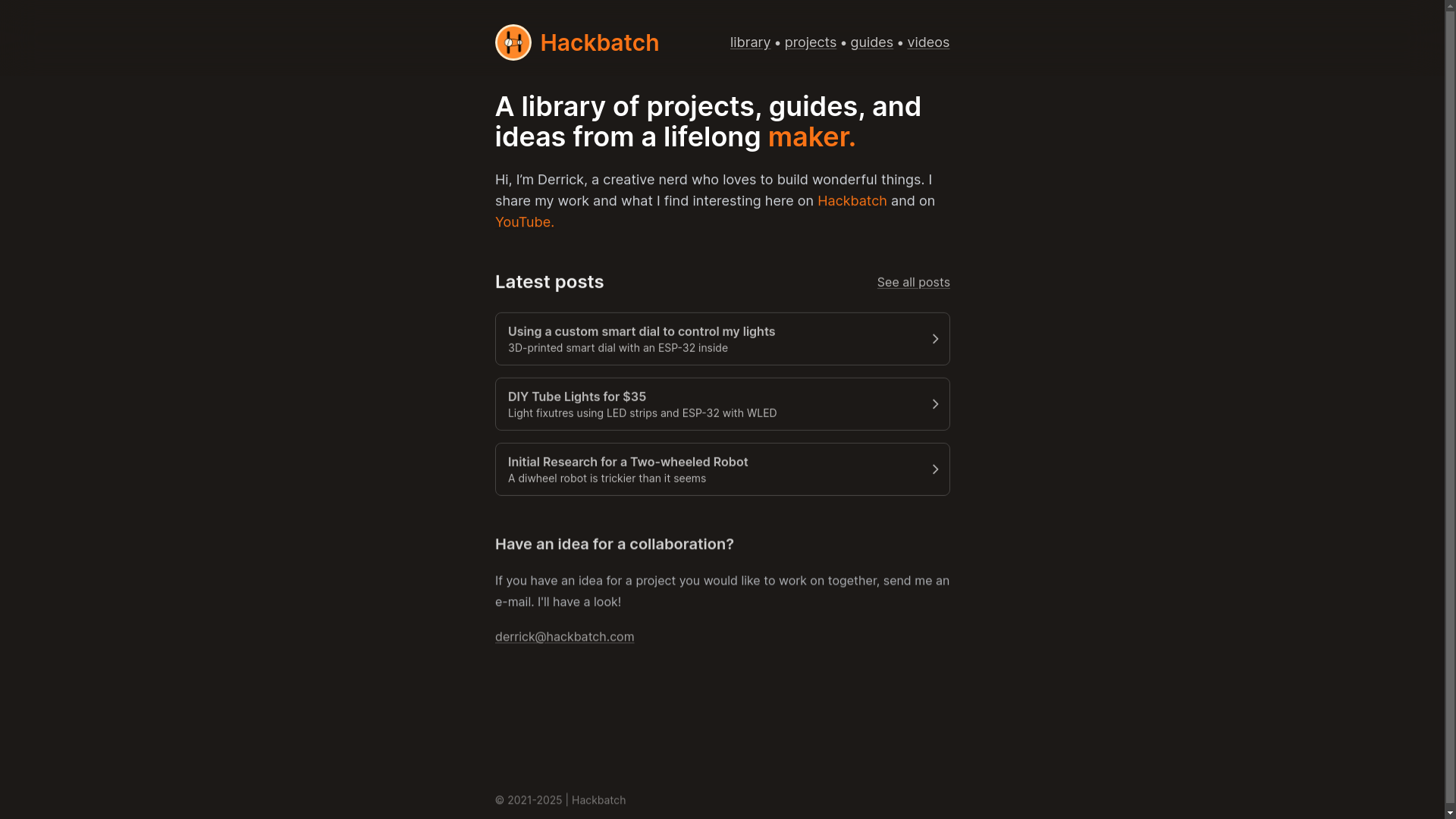 website screenshot of https://hackbatch-astro.pages.dev/