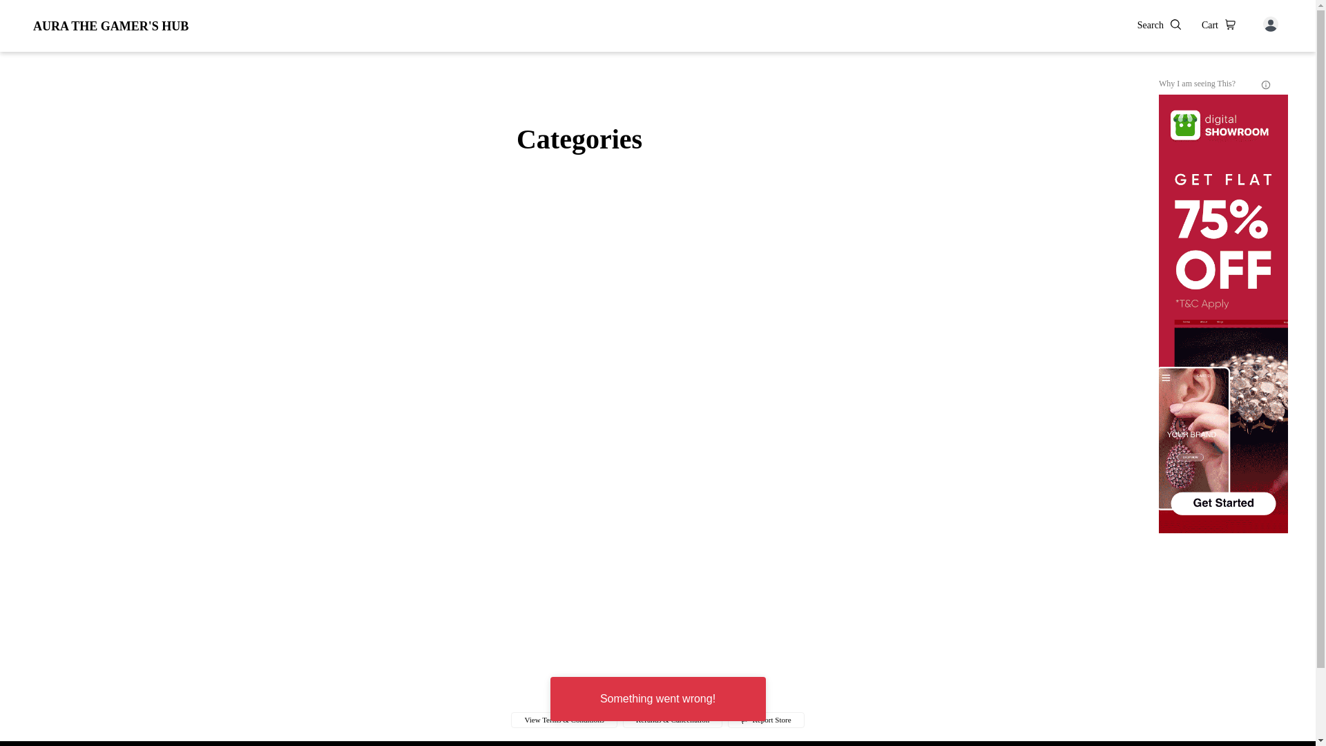 website screenshot of https://aurathegamershub.co.in/