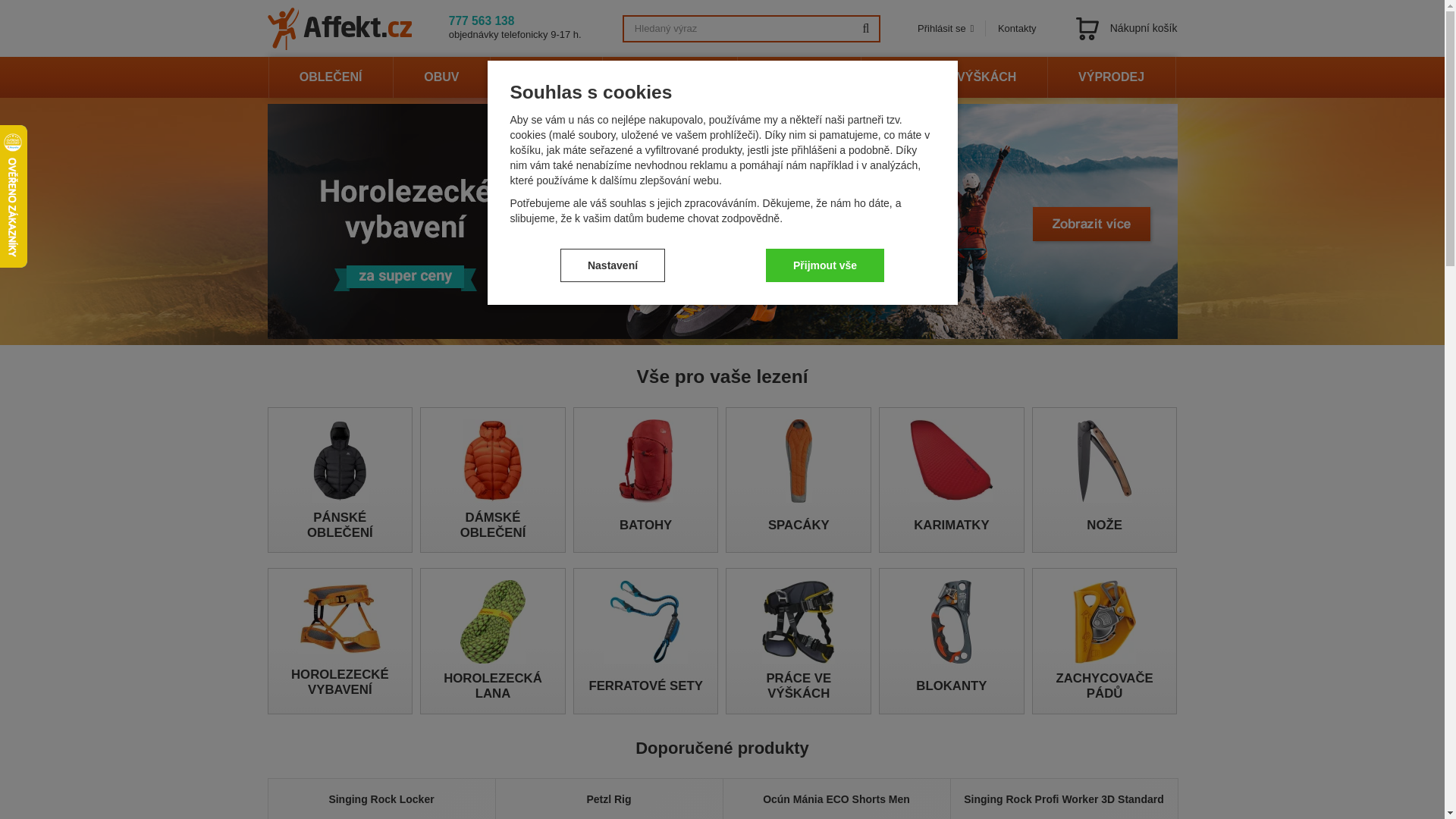 website screenshot of https://affekt.cz/