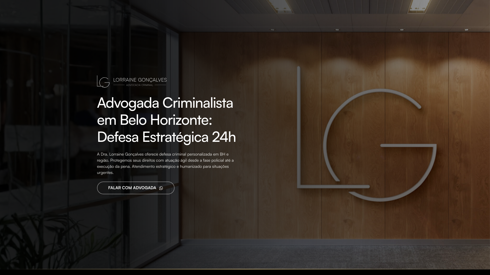 website screenshot of https://lorrainegoncalves.adv.br