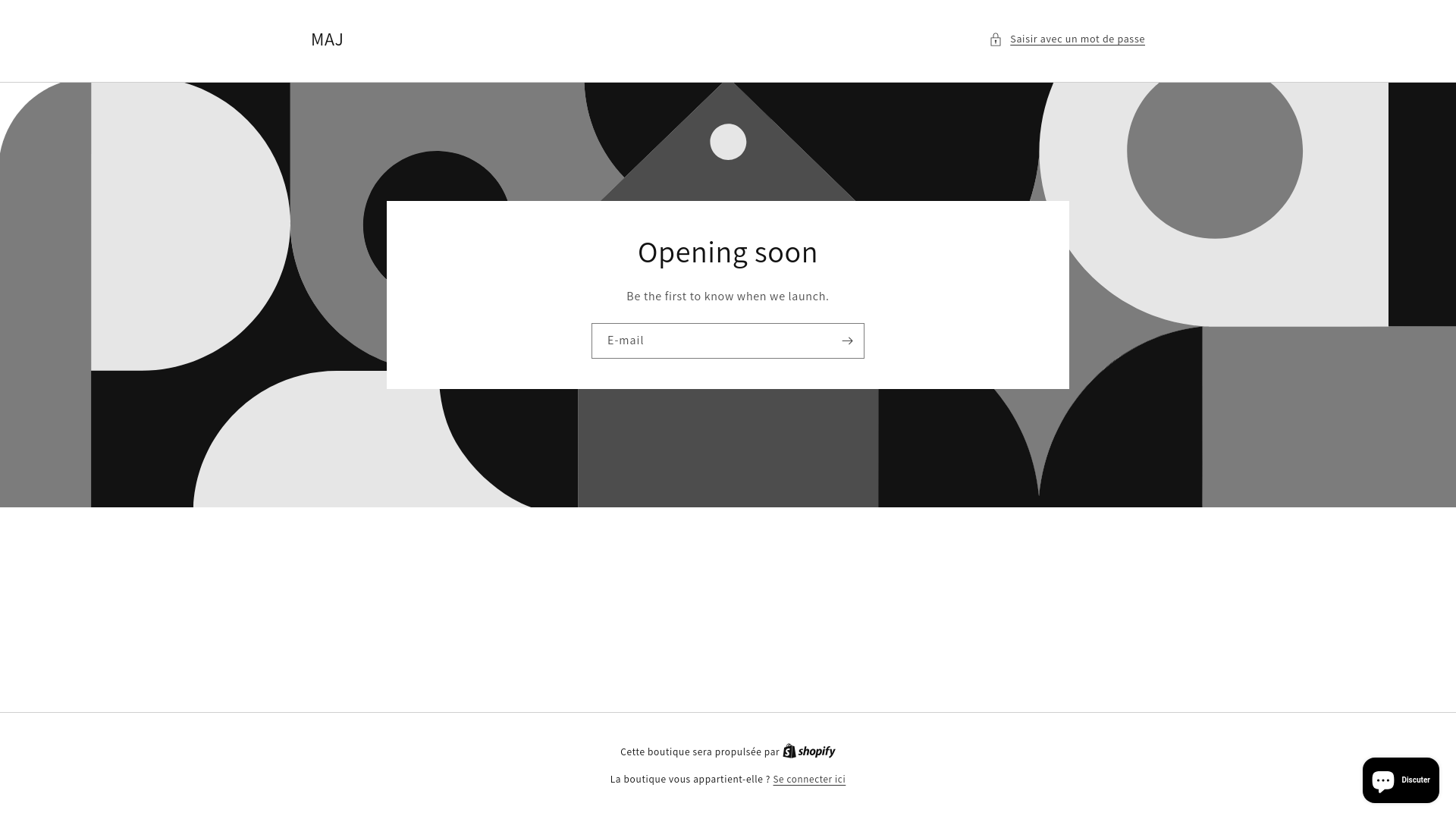 website screenshot of https://majclothing.fr/