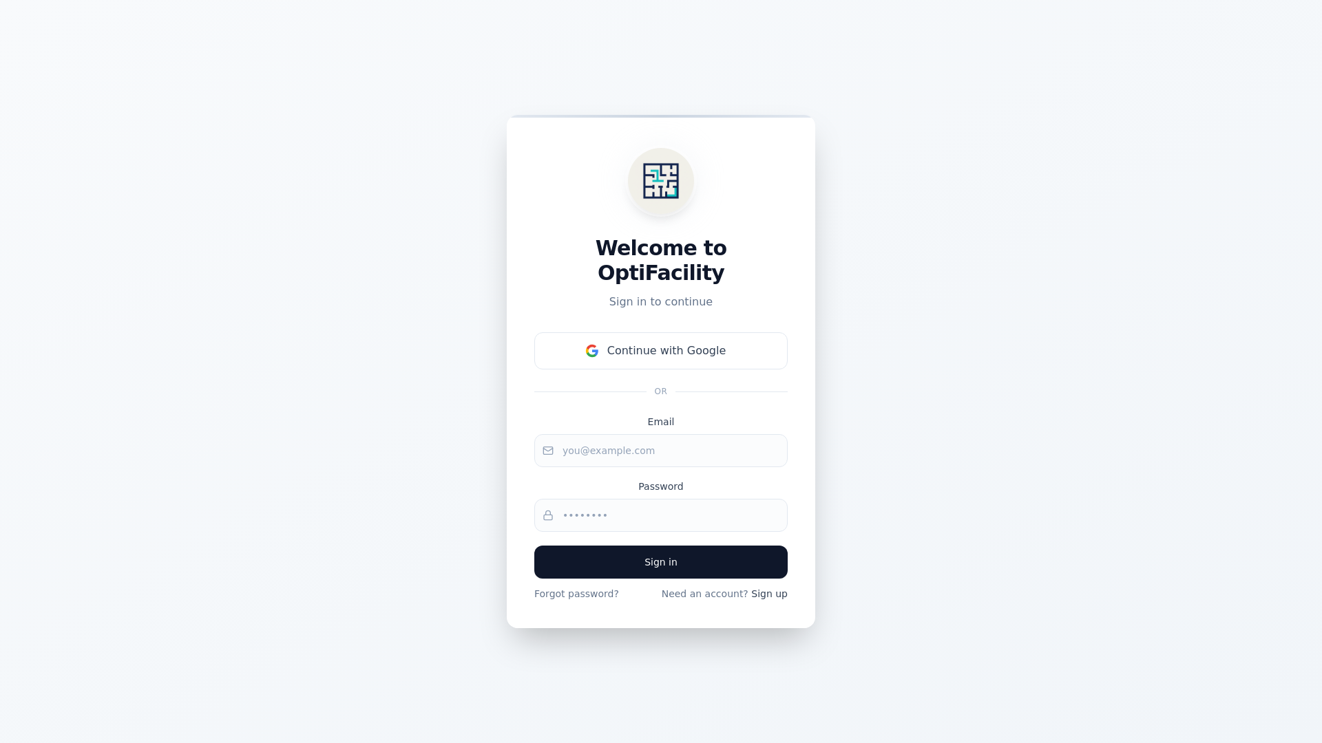 website screenshot of https://uwmc-evs-opti-facility.org/