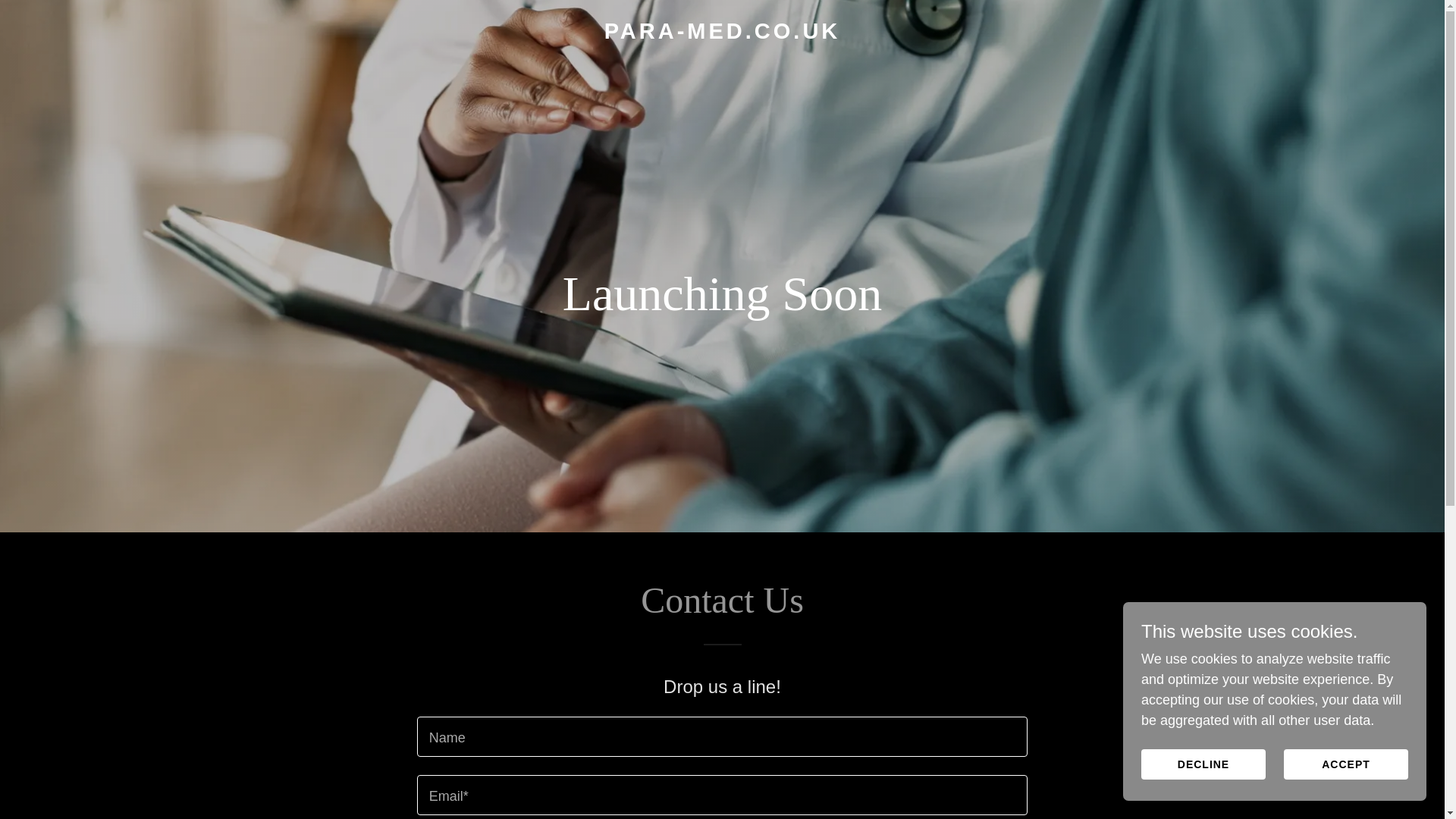 website screenshot of https://para-med.co.uk/