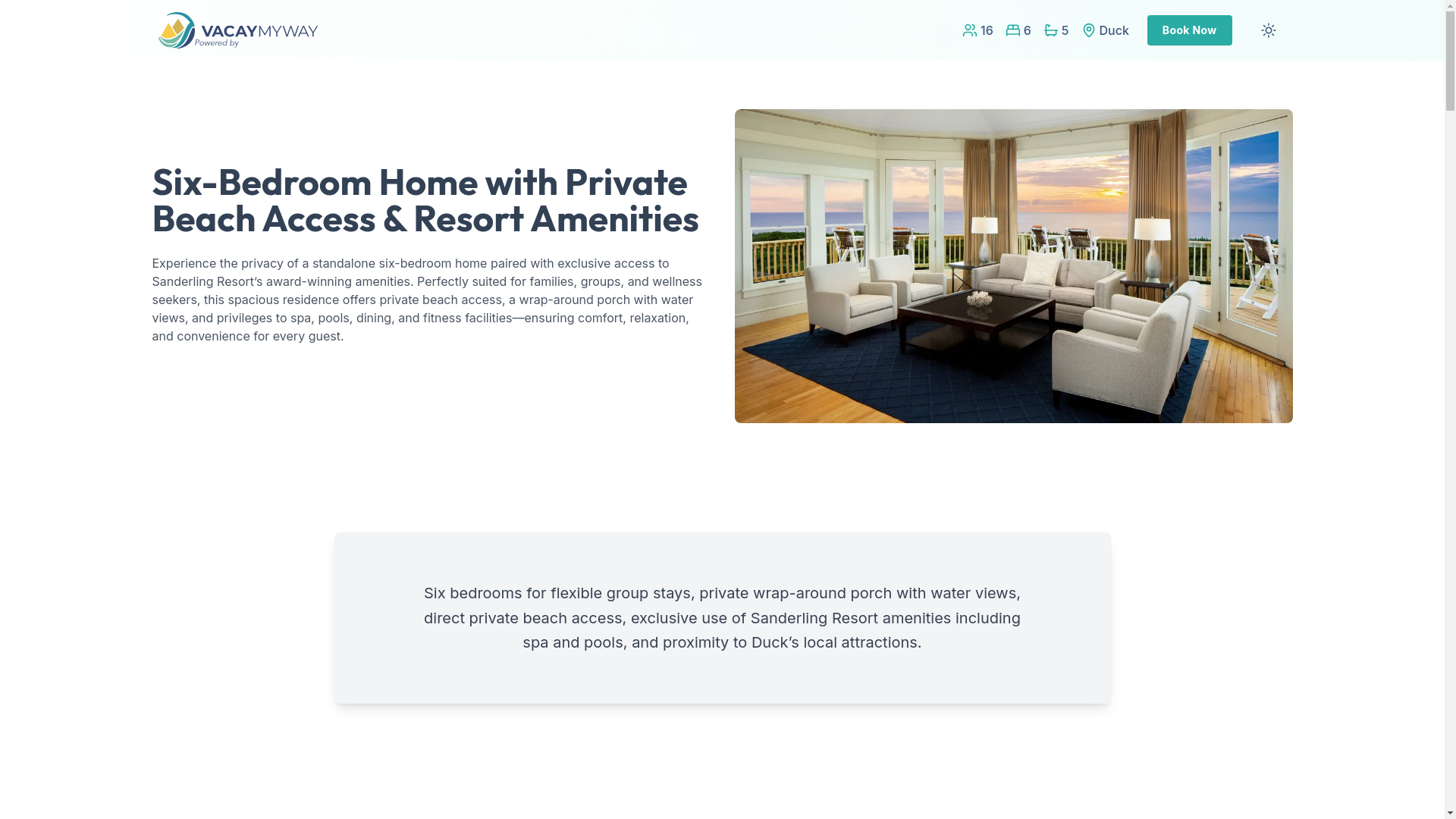 website screenshot of https://curritucksoundview.house/