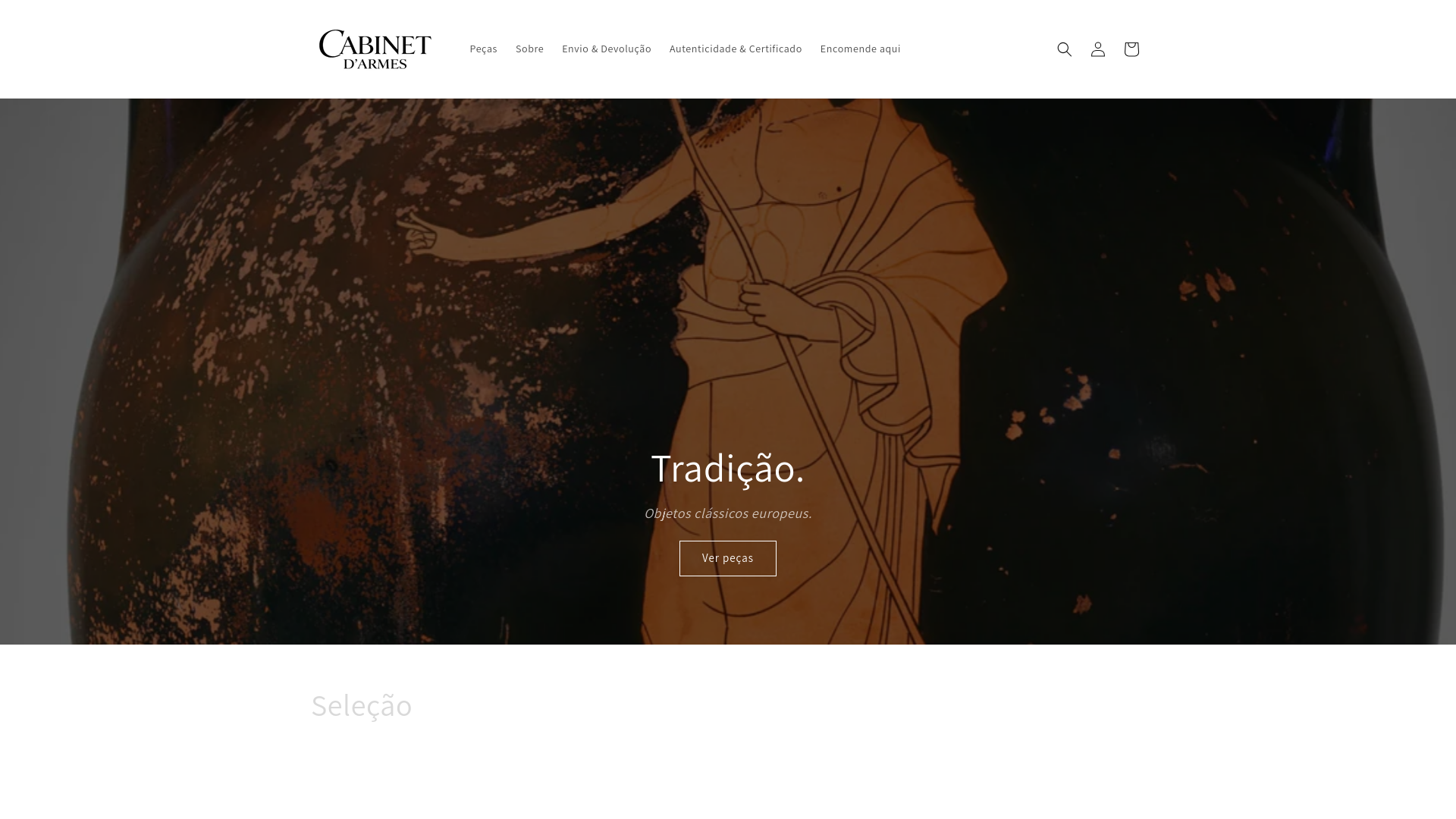 website screenshot of https://cabinetdarmes.com.br