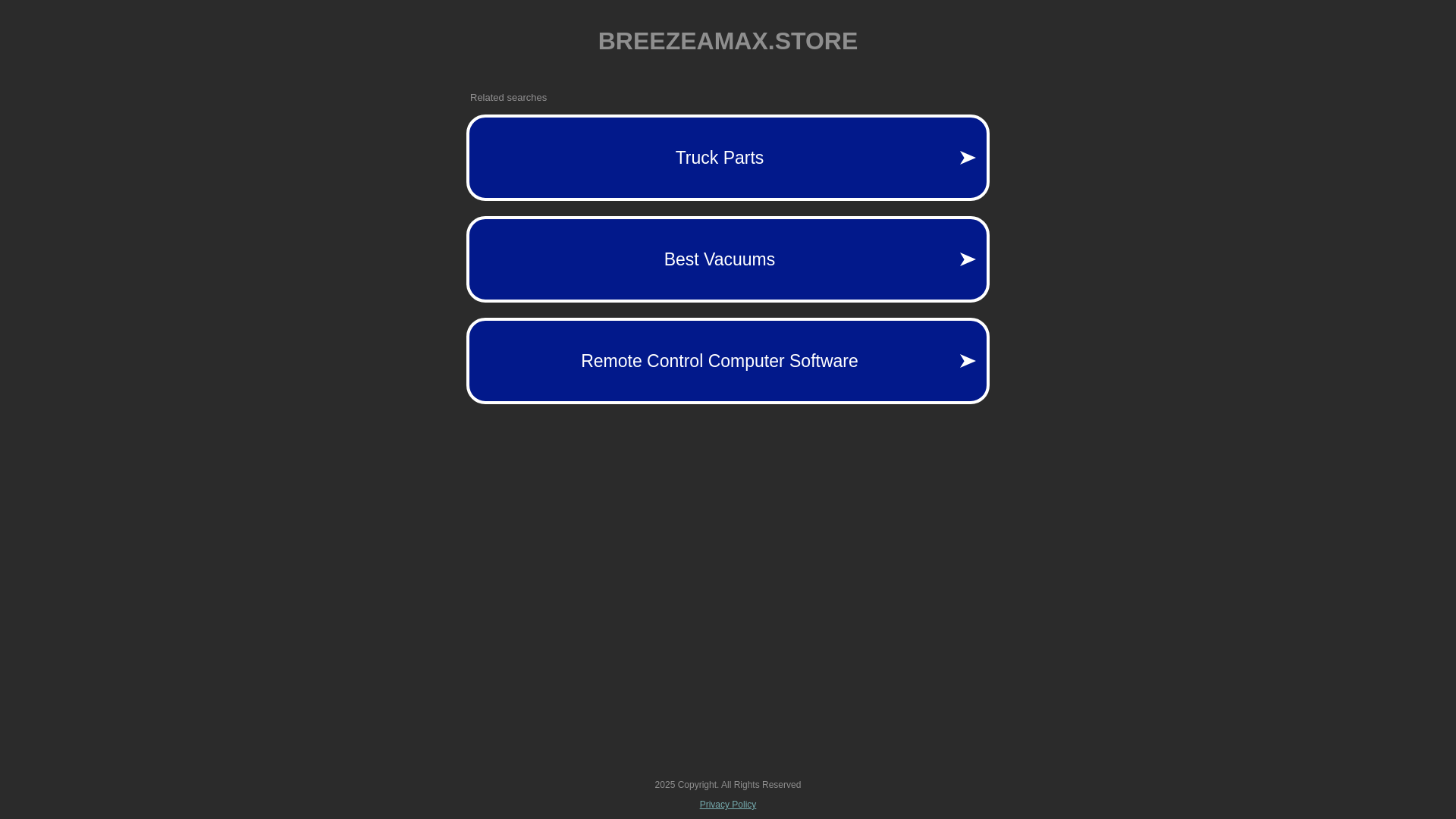 website screenshot of https://breezeamax.store/