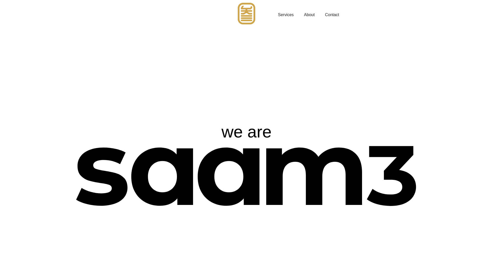 website screenshot of https://mysaam3creative.biz