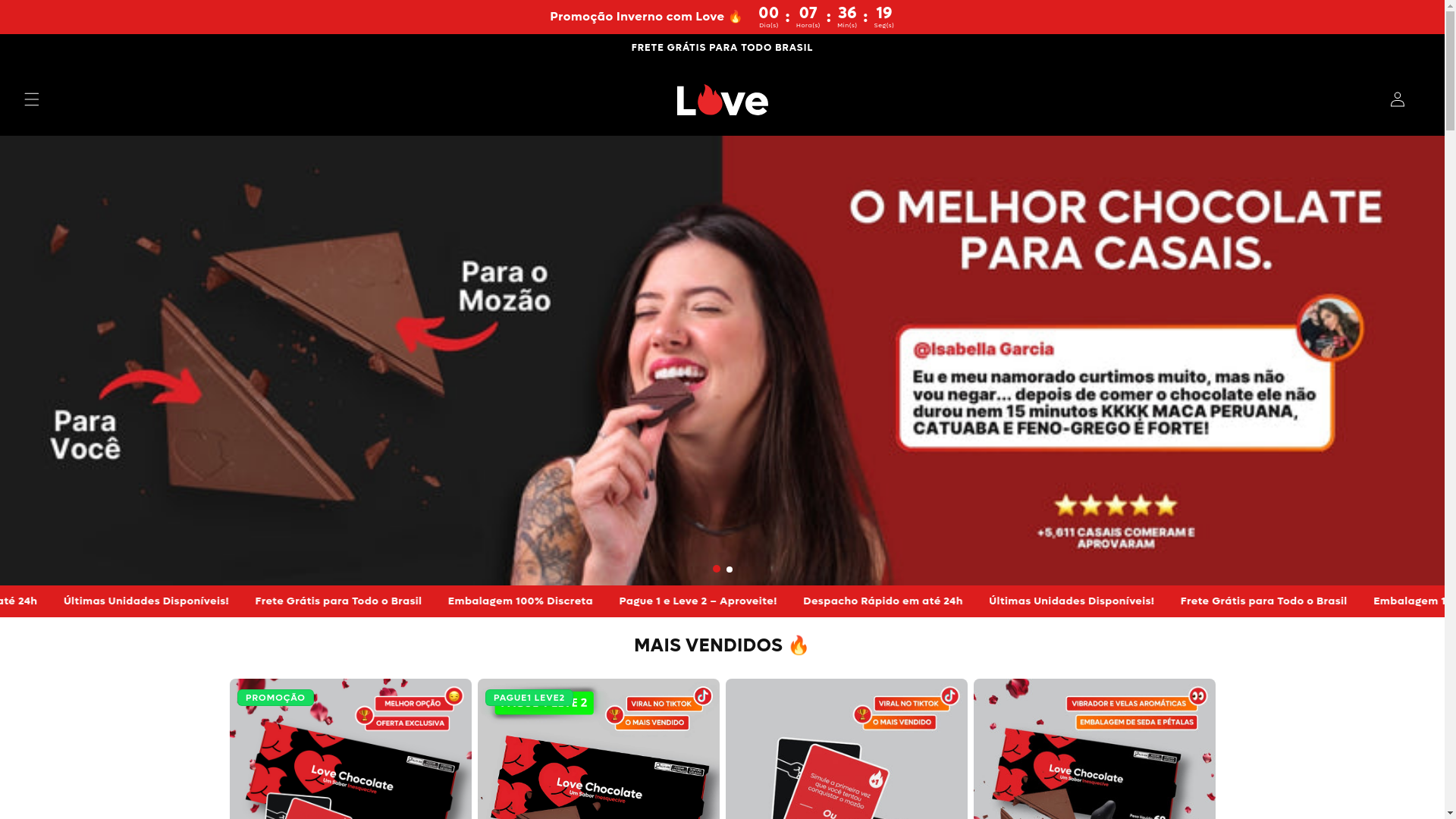 website screenshot of https://chocolatelove.online/