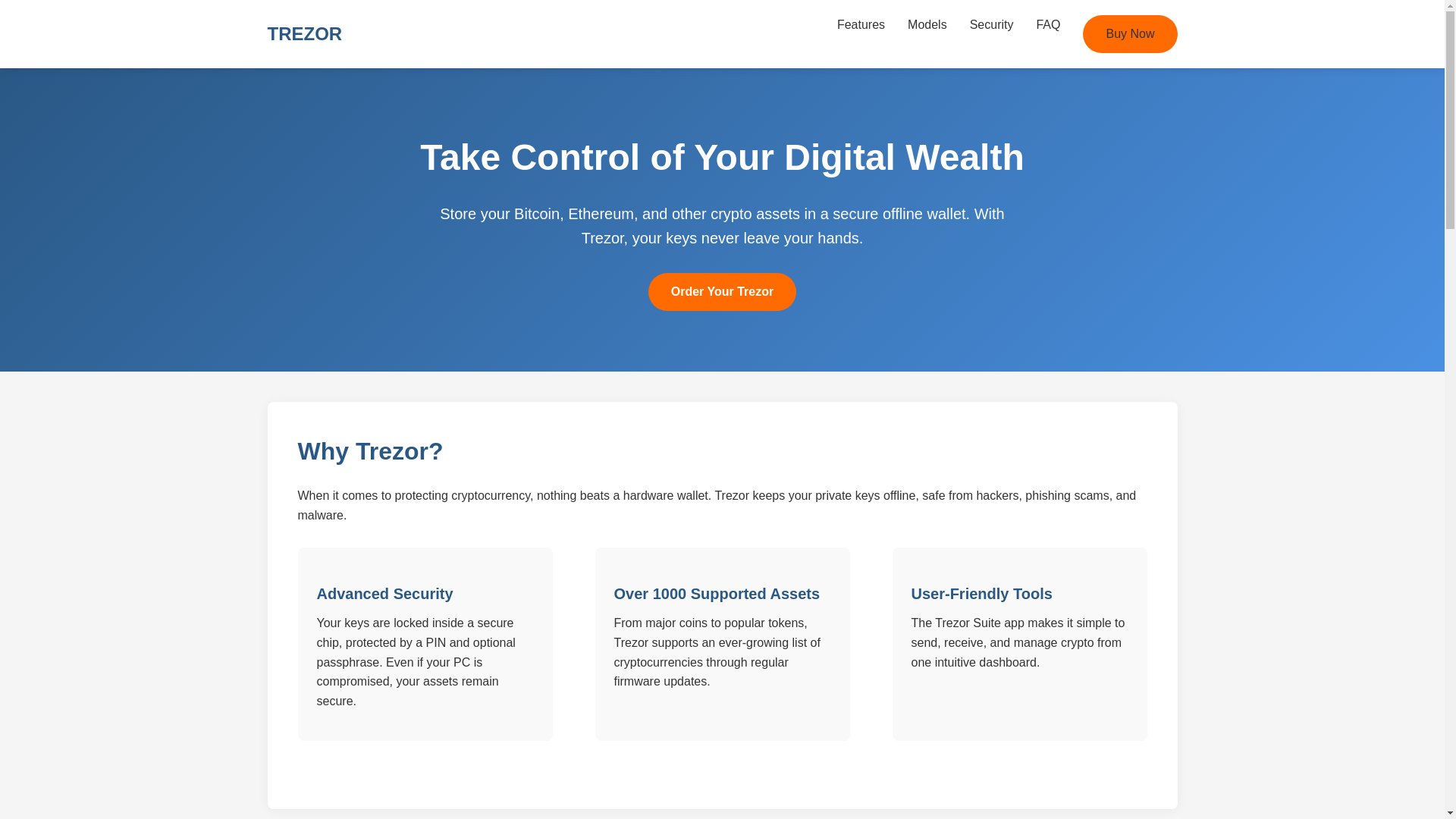 website screenshot of https://trezo-hardware-help.pages.dev/