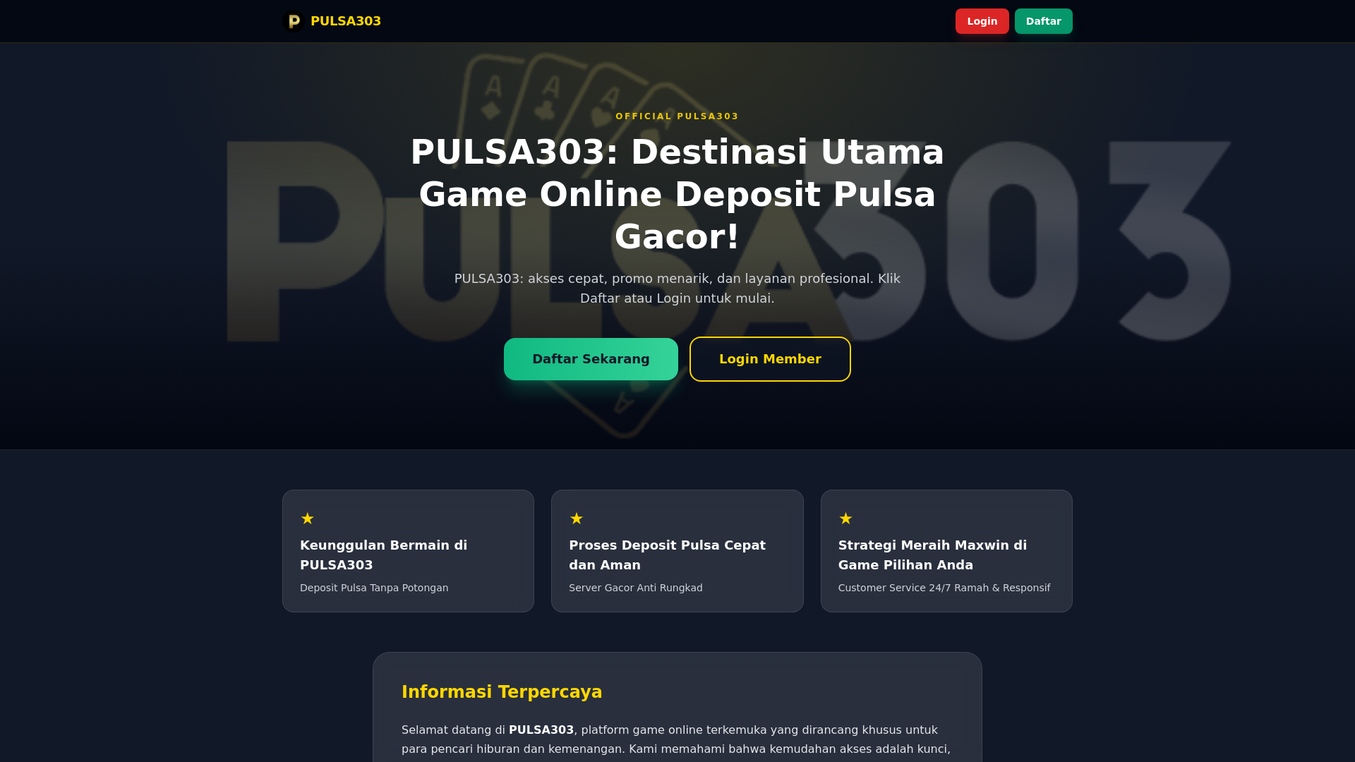 website screenshot of https://pulsa303-destinasi-utama.pages.dev/