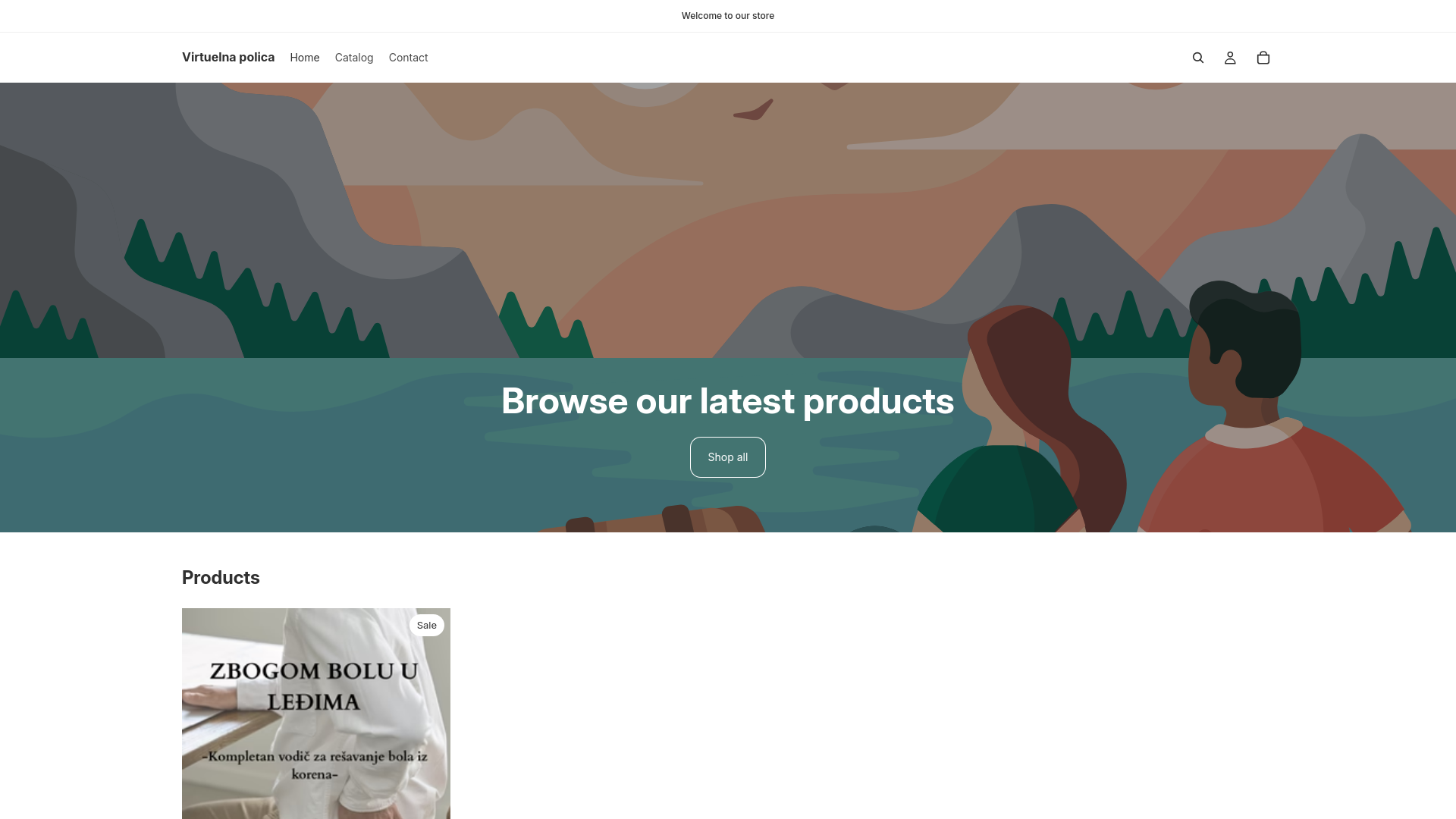 website screenshot of https://virtuelnapolica.com/