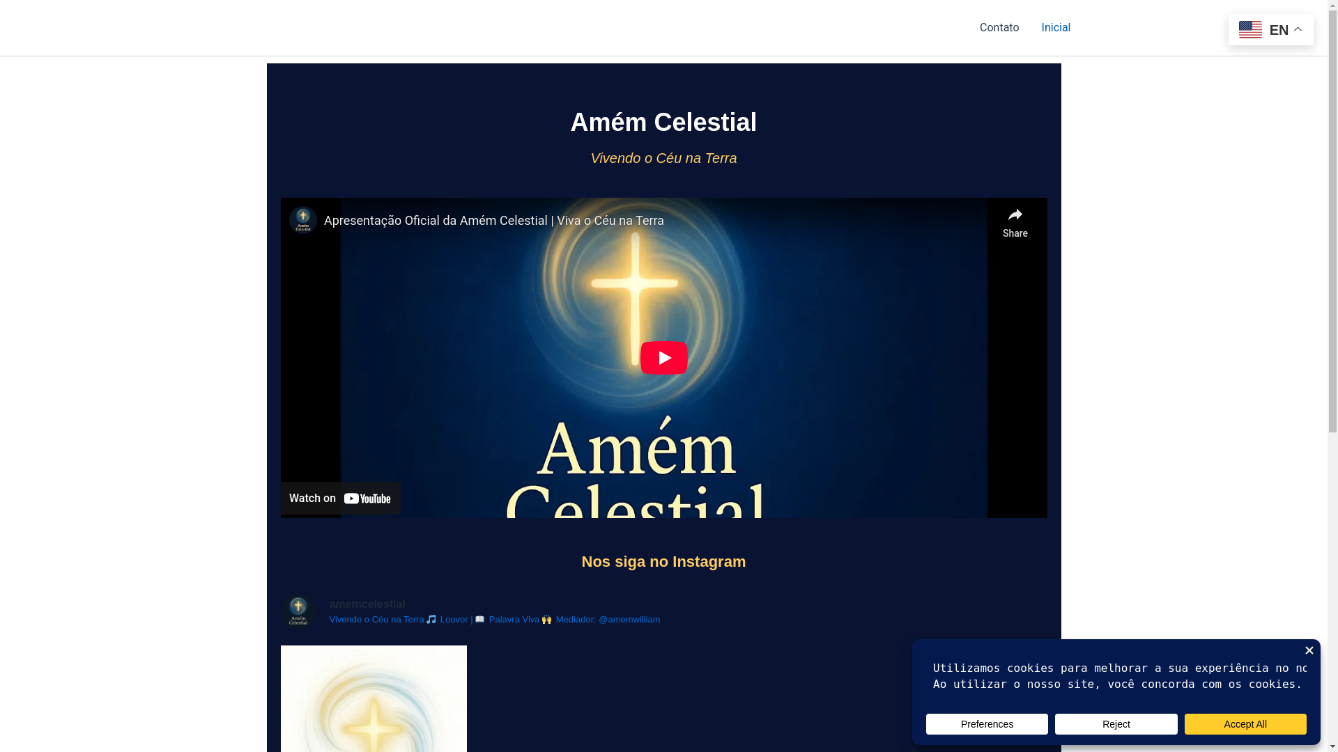 website screenshot of https://celestialamem.com.br/