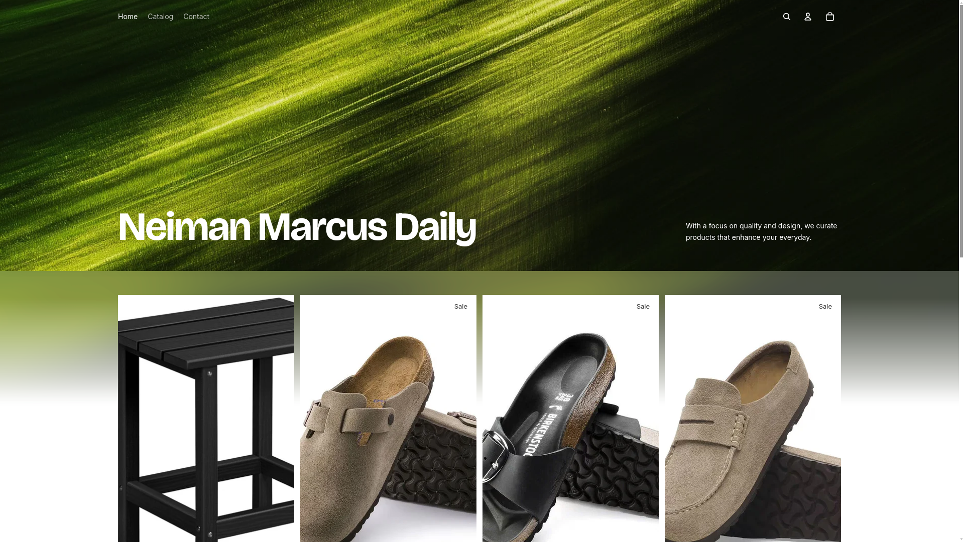 website screenshot of https://neimanmarcusdaily.com/