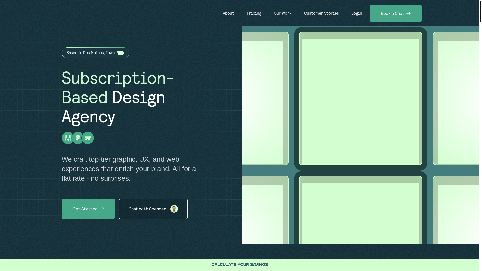 website screenshot of https://trybridgewoodcreative.com/