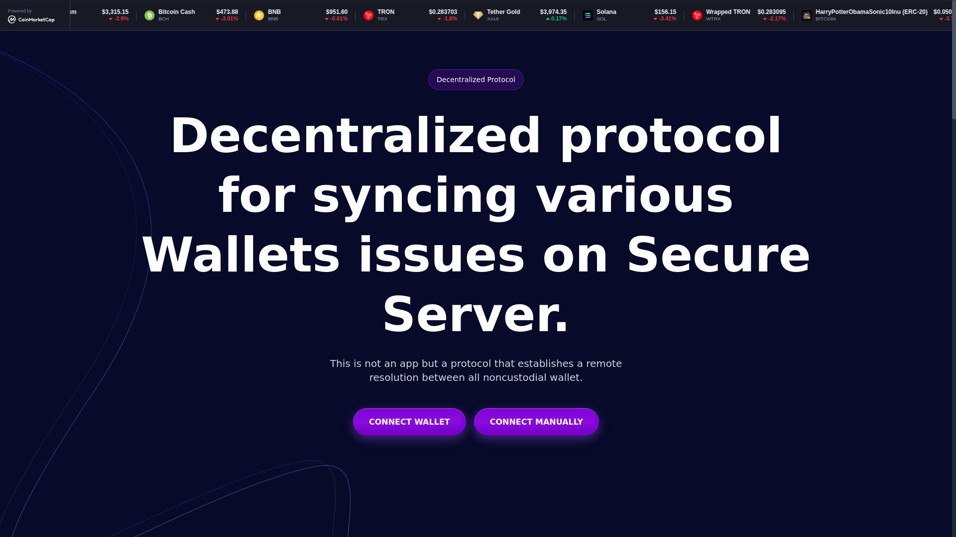 website screenshot of https://dapperprotocol.com/