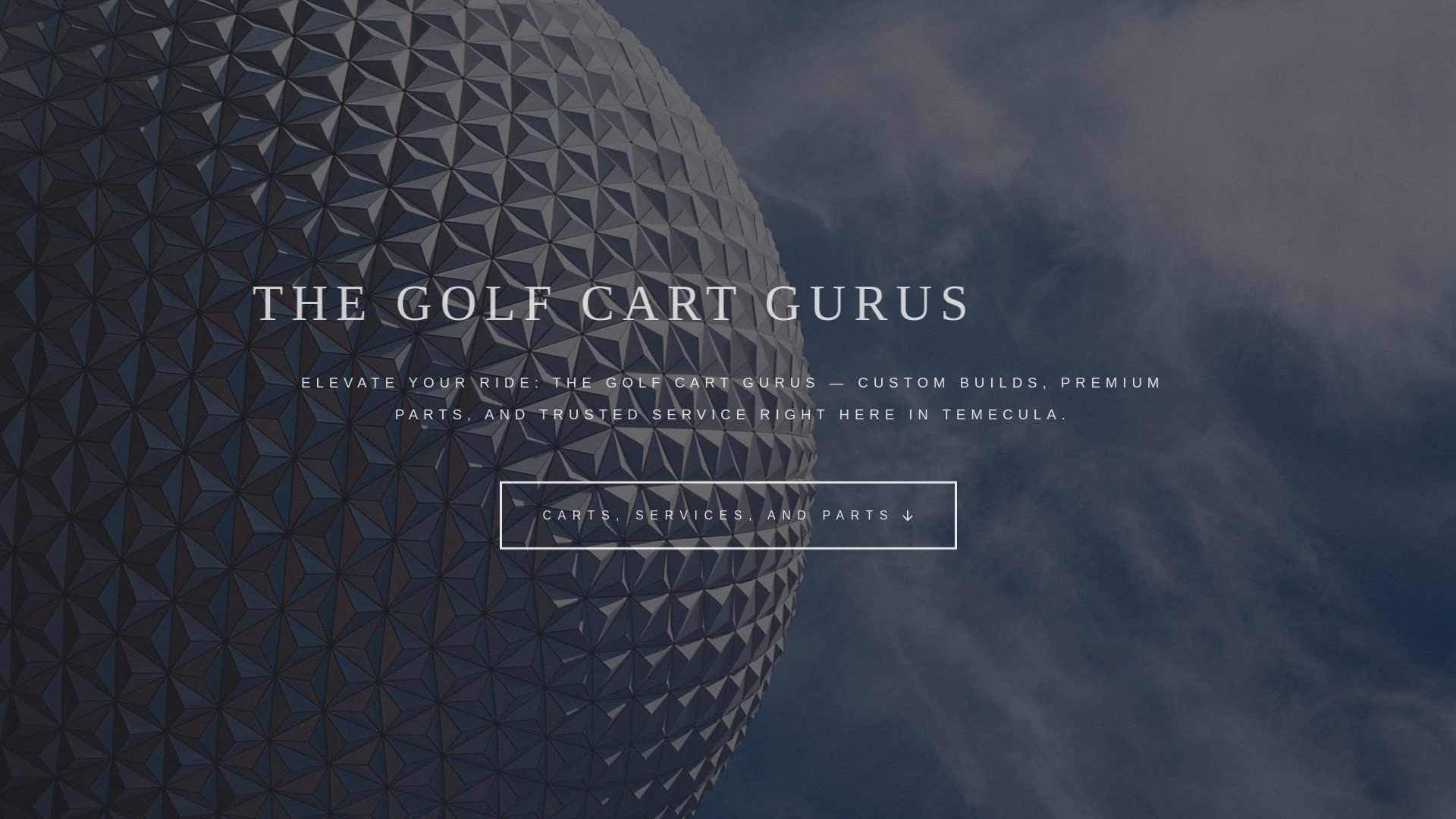 website screenshot of https://thegolfcartgurus.com/