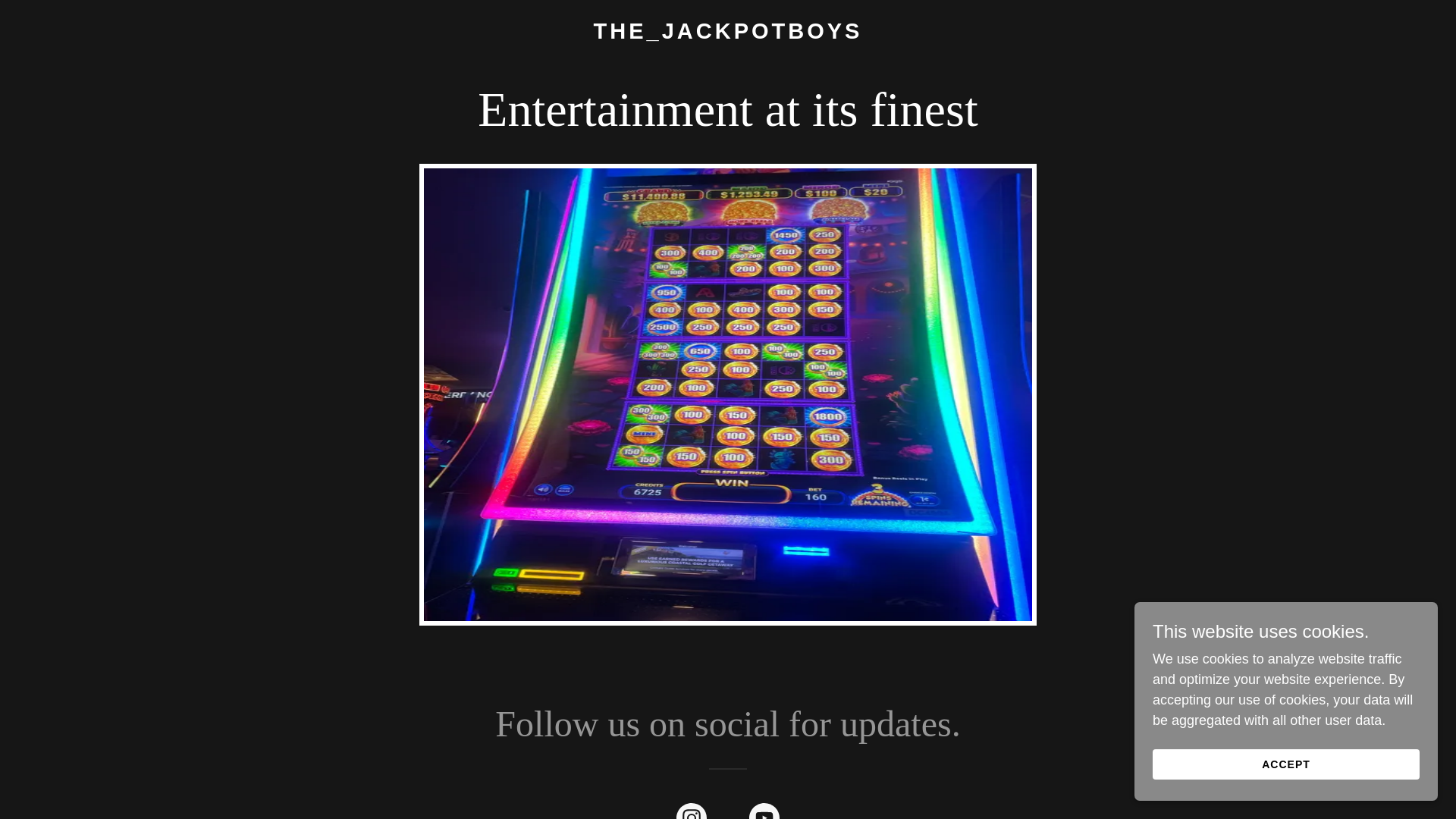 website screenshot of https://thejackpotboys.com/