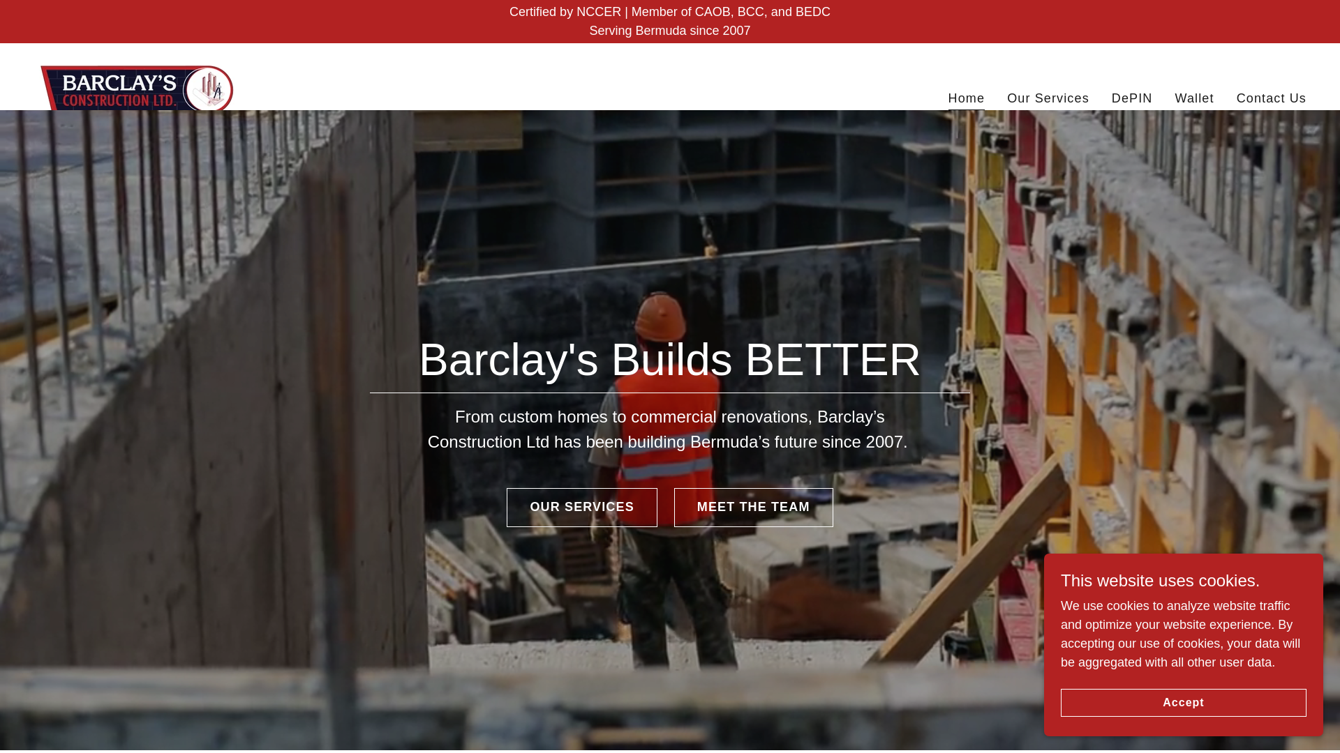 website screenshot of https://barclaysltd.com