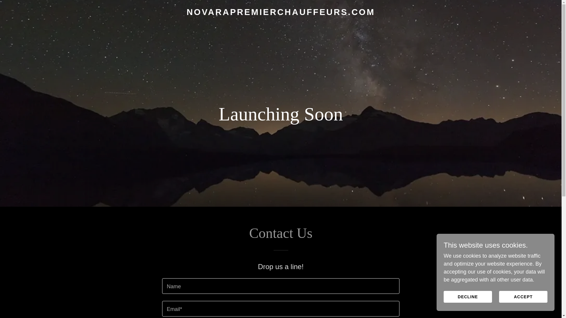 website screenshot of https://novarapremierchauffeurs.com/