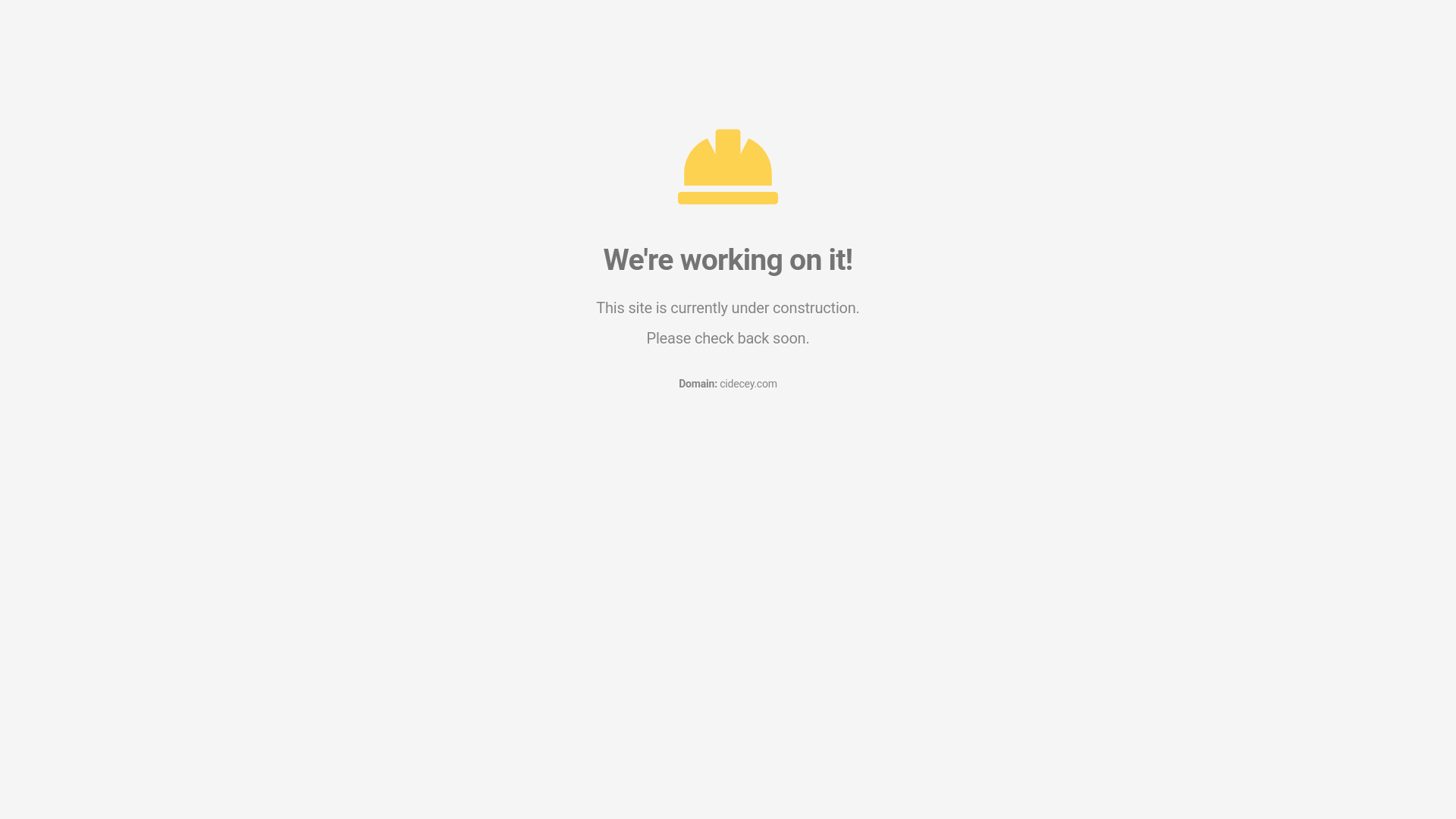 website screenshot of https://cidecey.com/