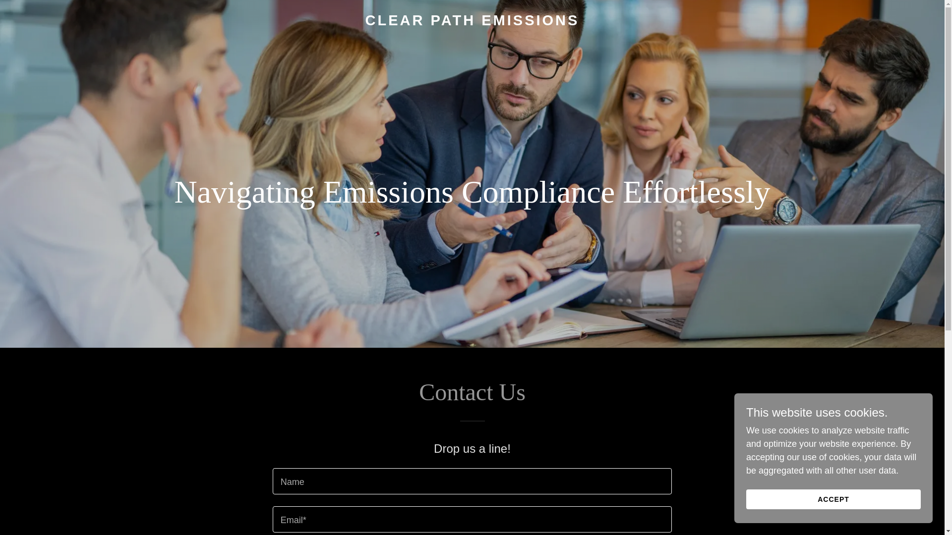 website screenshot of https://clearpathemissions.com/