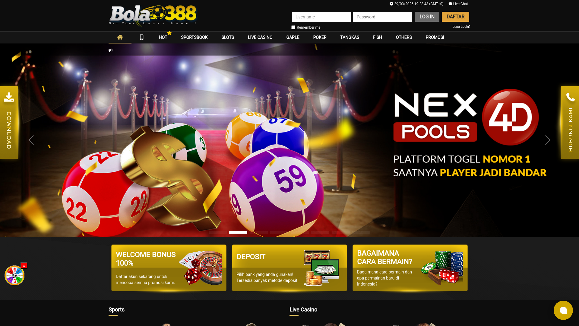 website screenshot of https://bola388rotasi.com/