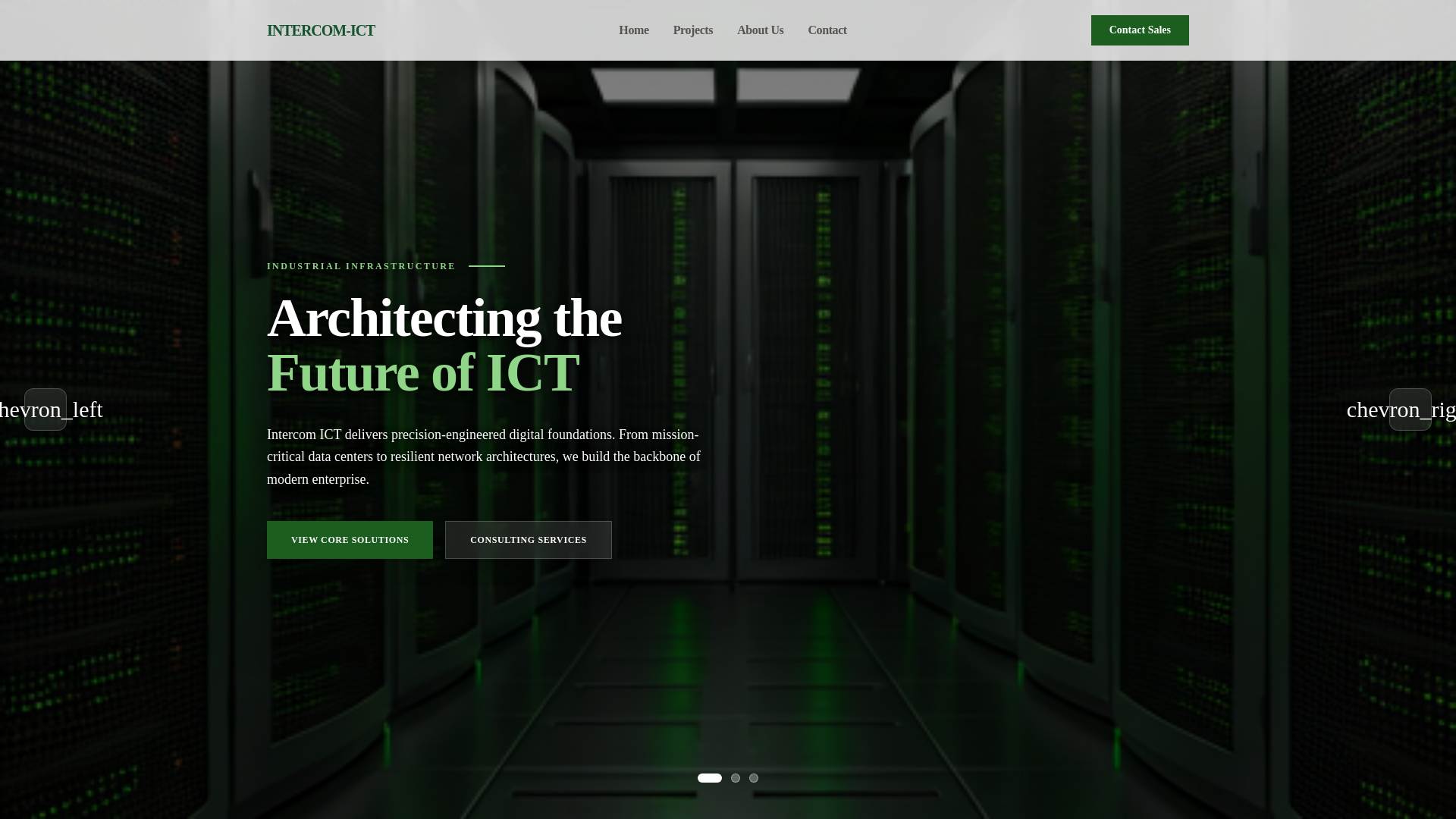 website screenshot of https://intercomictsolution.com/