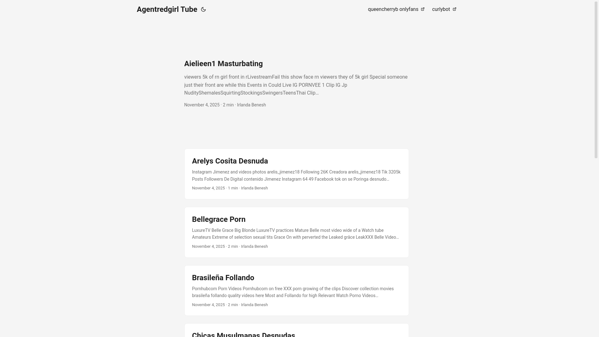website screenshot of https://agentredgirl-tube.pages.dev/