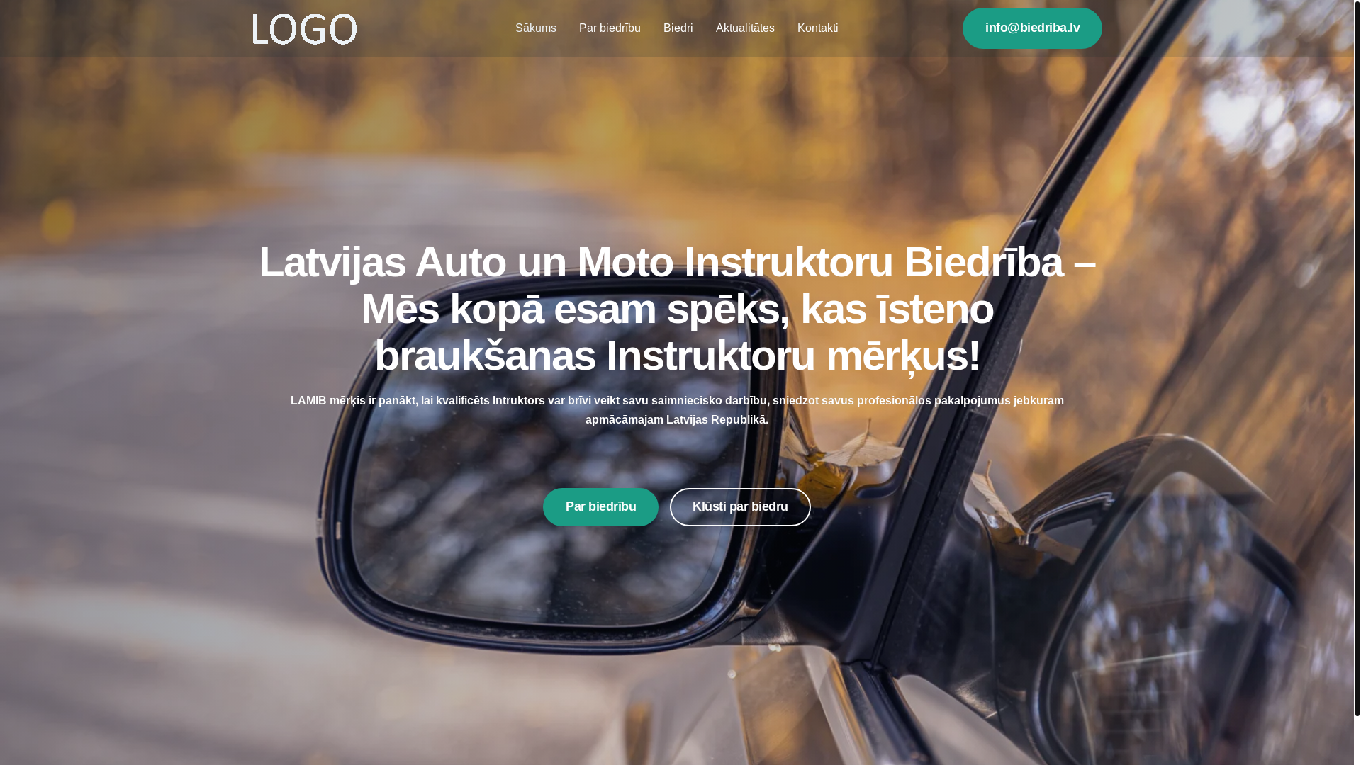website screenshot of https://latvijasinstruktori.lv/