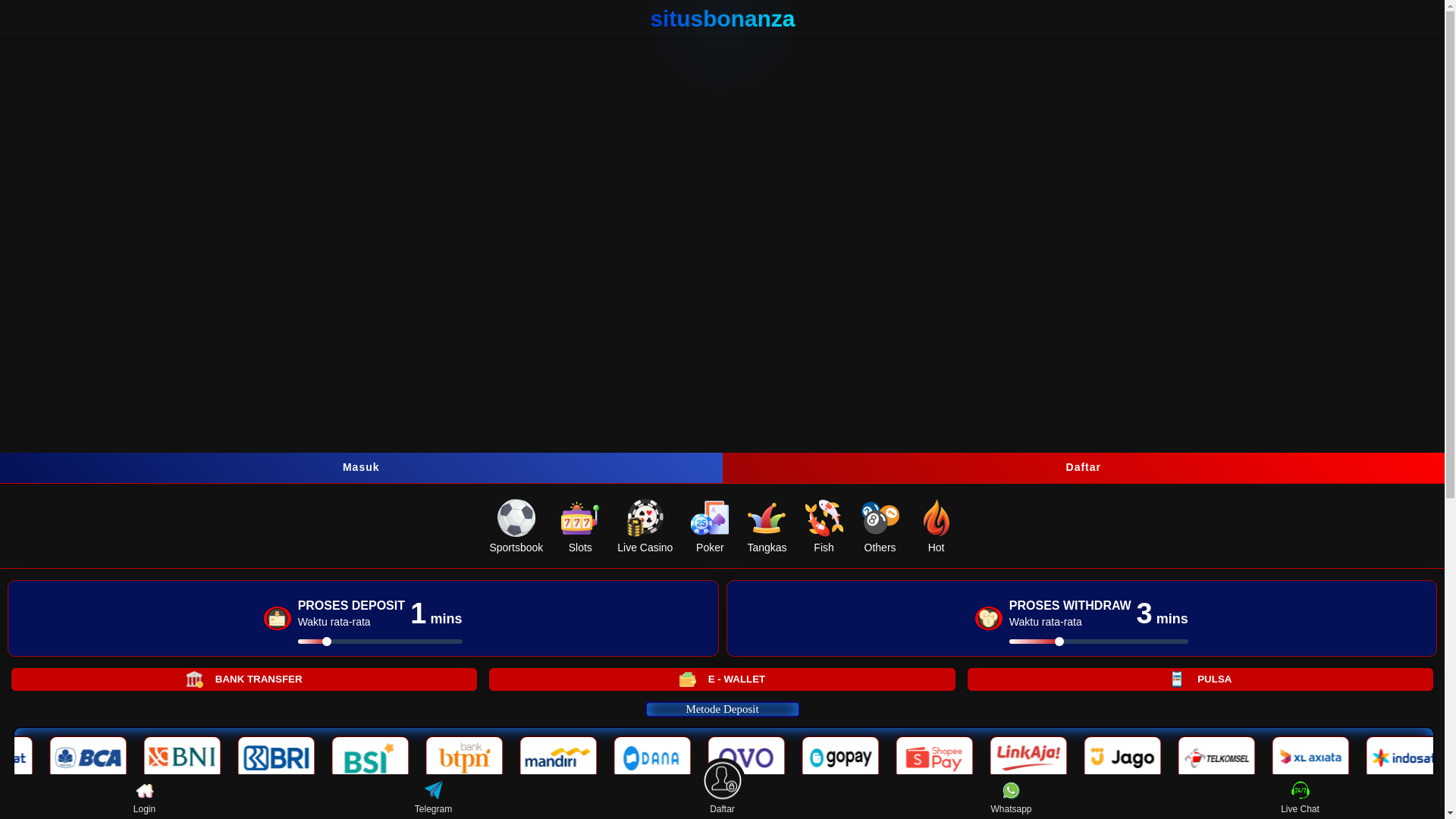 website screenshot of https://situsbonanza.co/