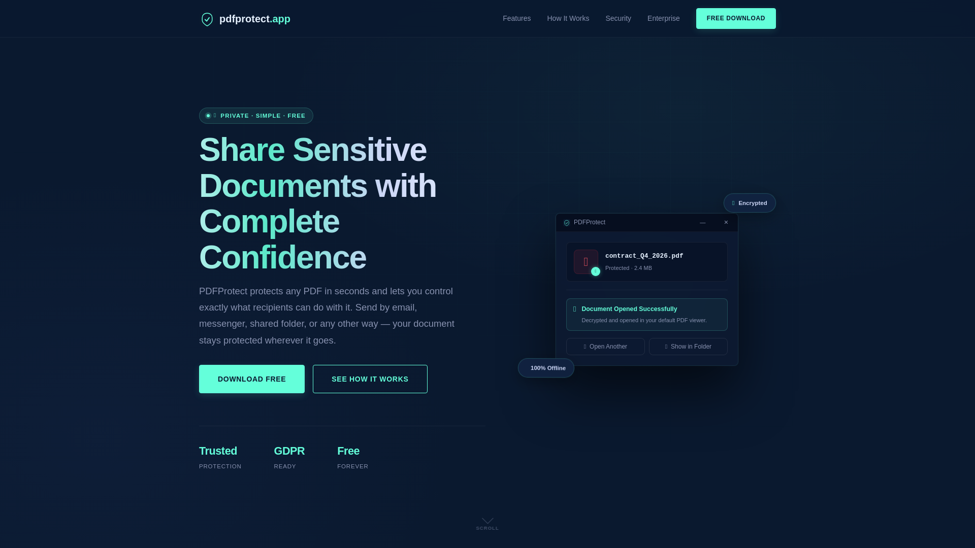 website screenshot of https://pdfprotect-landing.pages.dev/