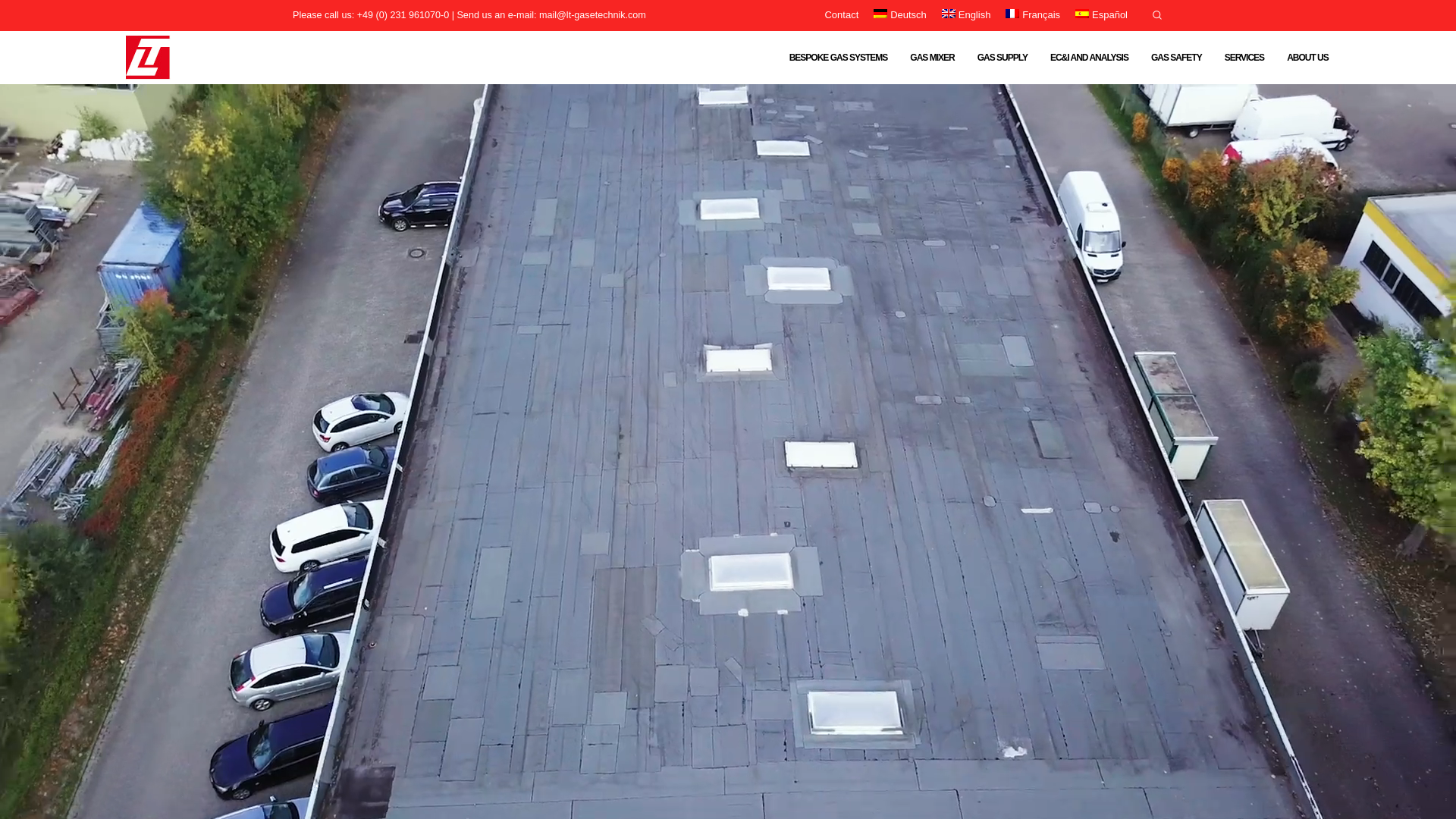 website screenshot of https://www.lt-gasetechnik.com/