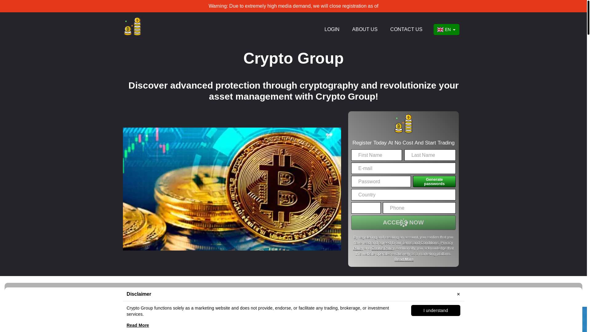 website screenshot of https://crypto-group-system.com/