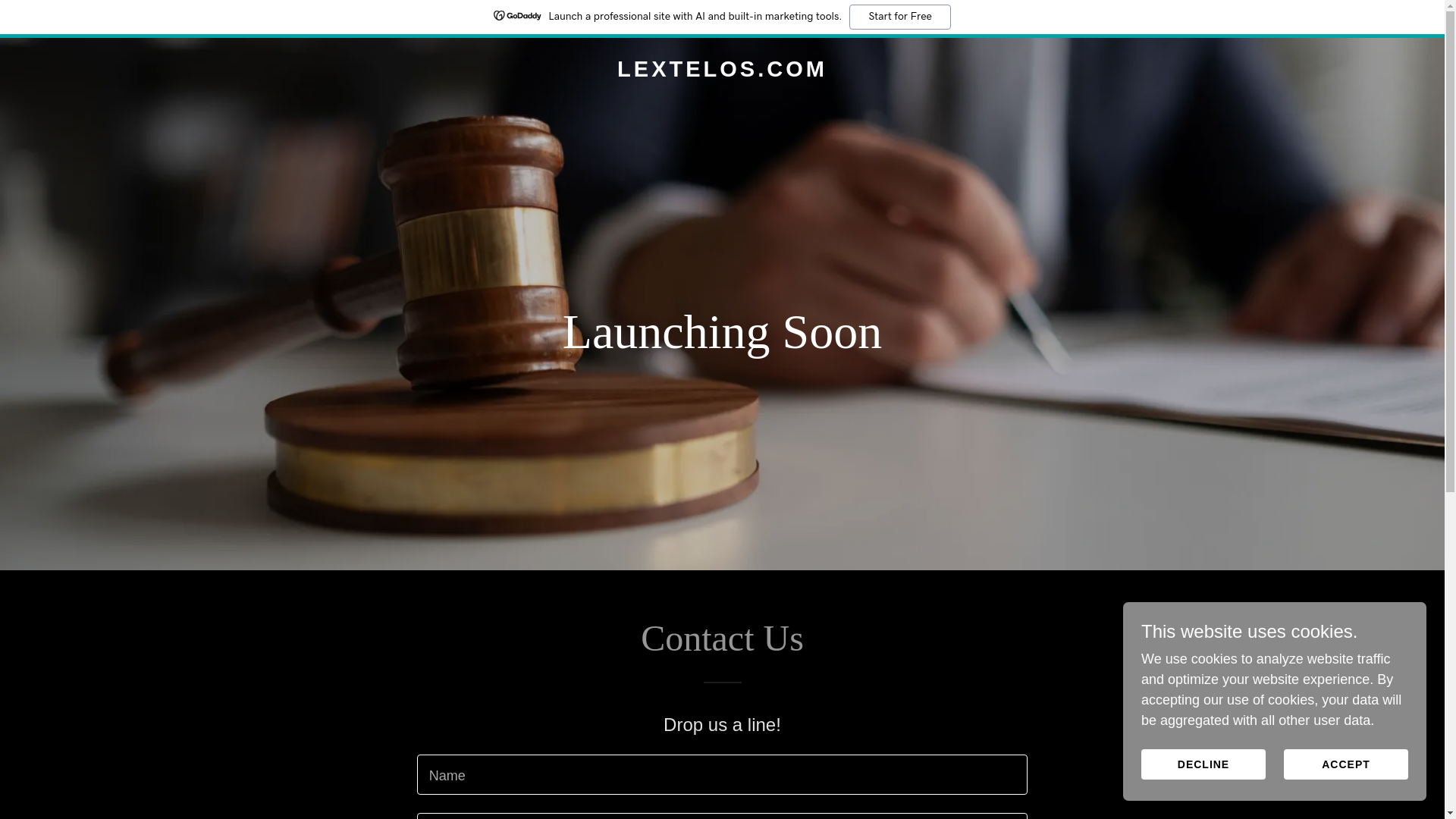 website screenshot of https://lextelos.com/